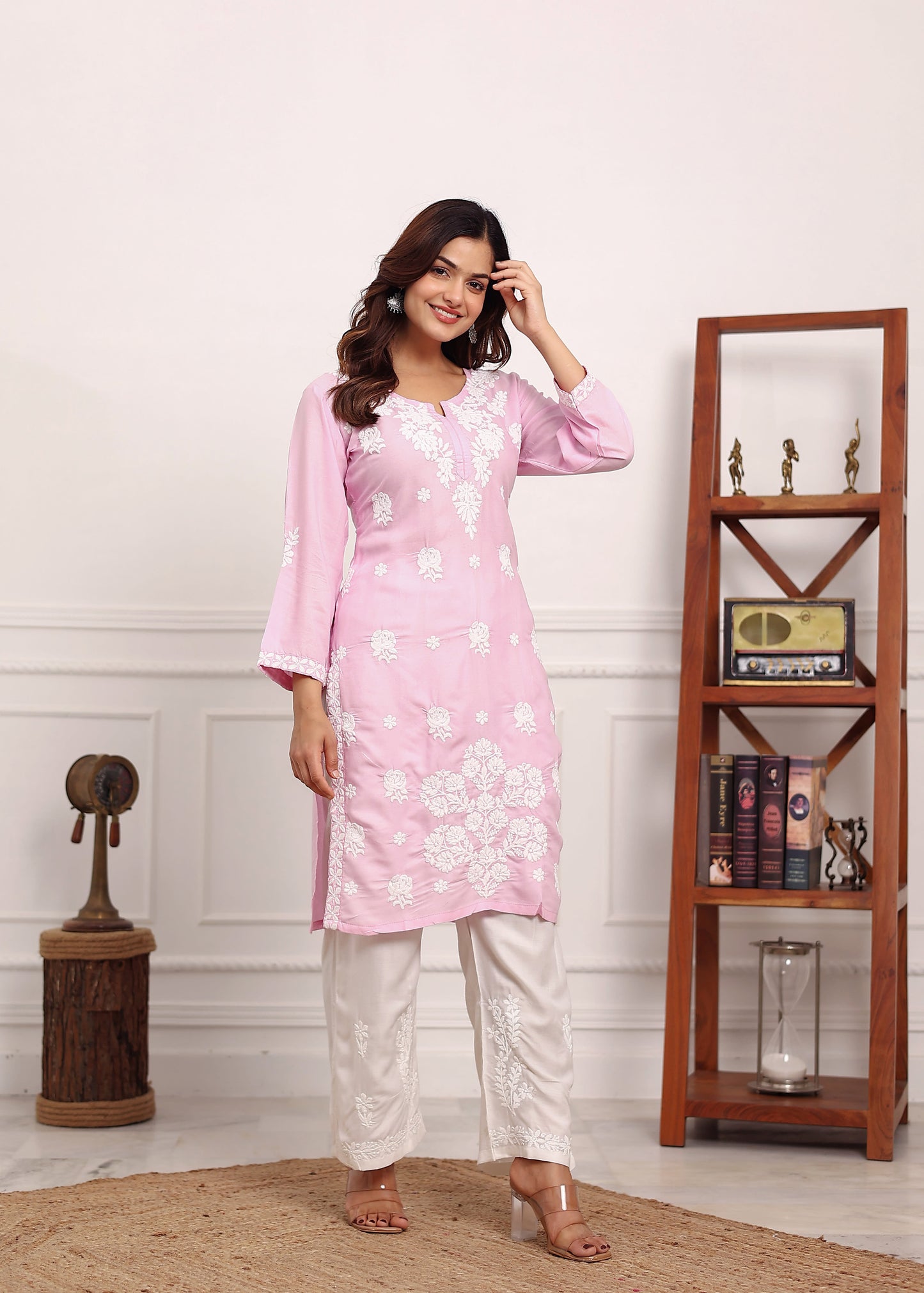 BABY PINK Ladies Kurti Set - Buy Ladies Kurti Set online in India
