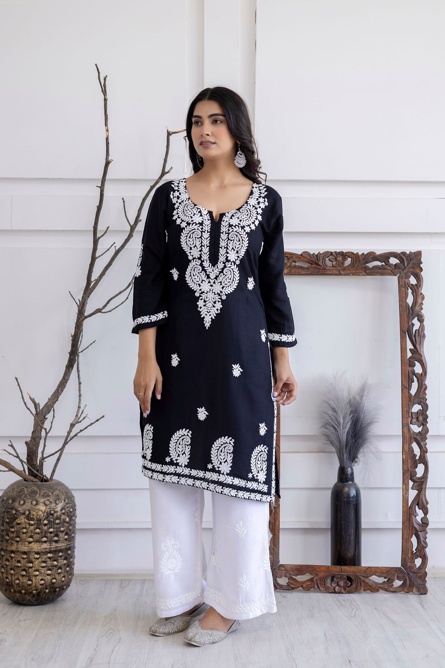 BLACK Trendy Fashionable kurtis