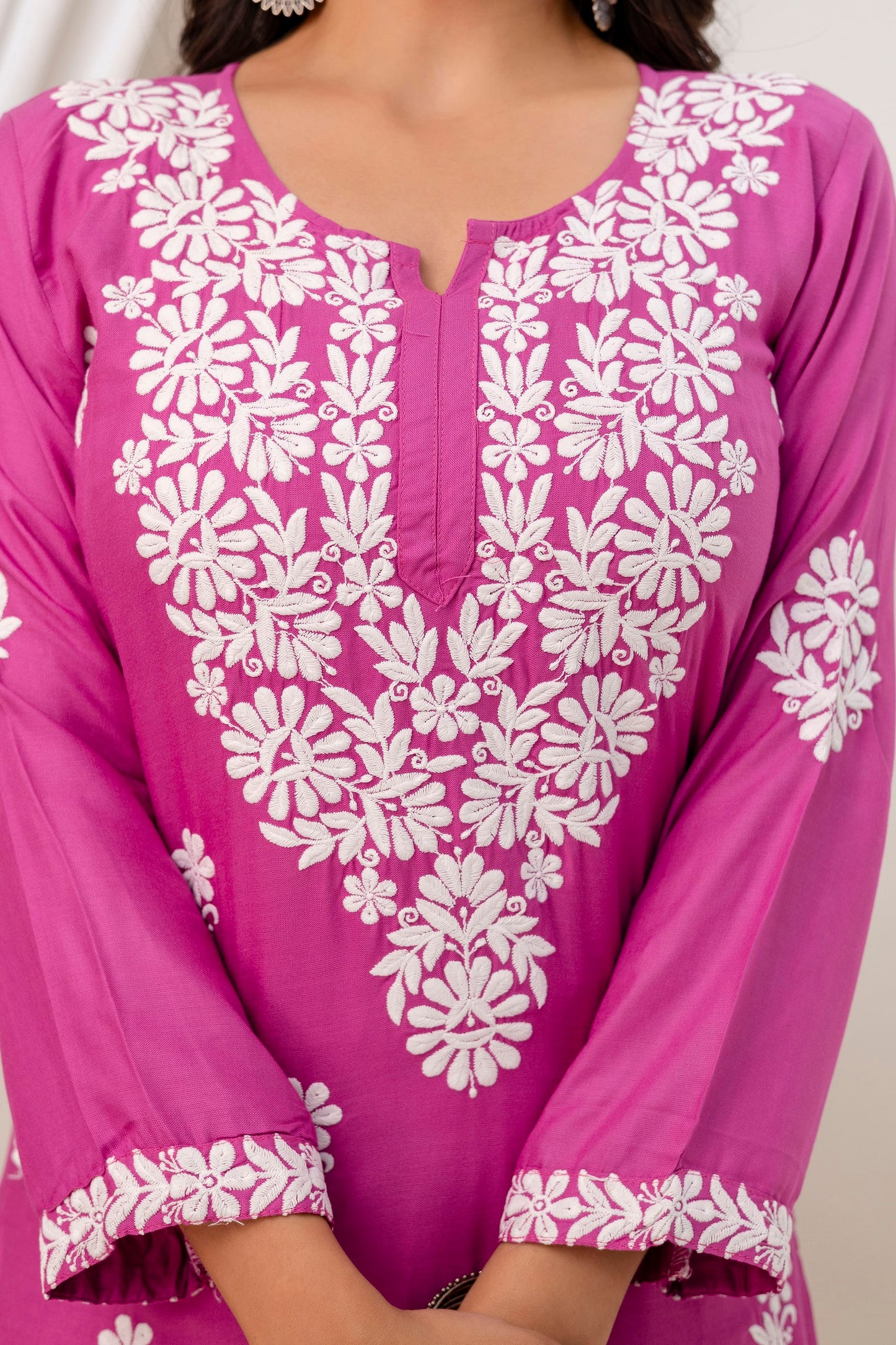 MAGENTA Trendy Kurti Set For Women.