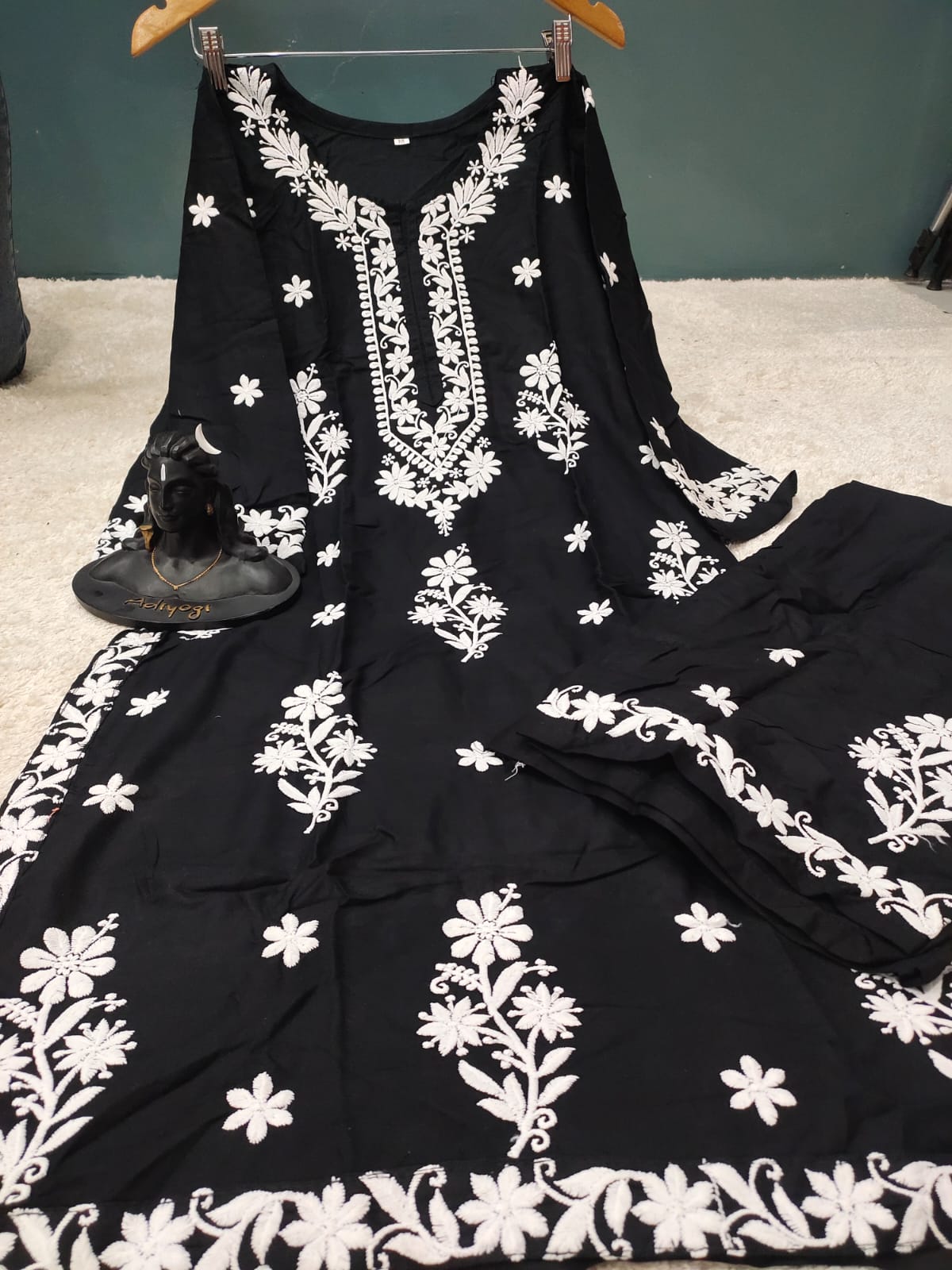 BLACK Modal Two Piece Set For Women