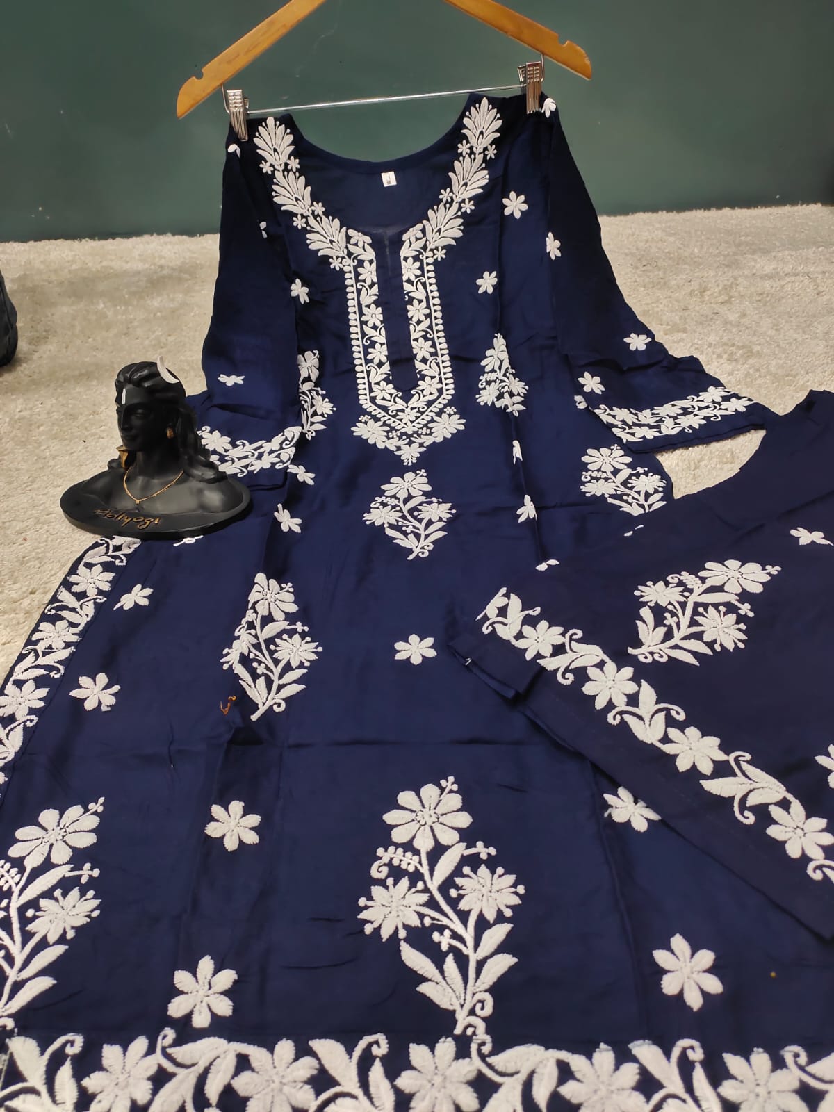 BLUE Modal Two Piece Set For Women