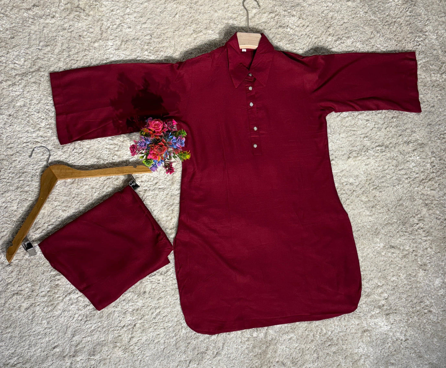 Maroon Premium Co-Ord Set For Women