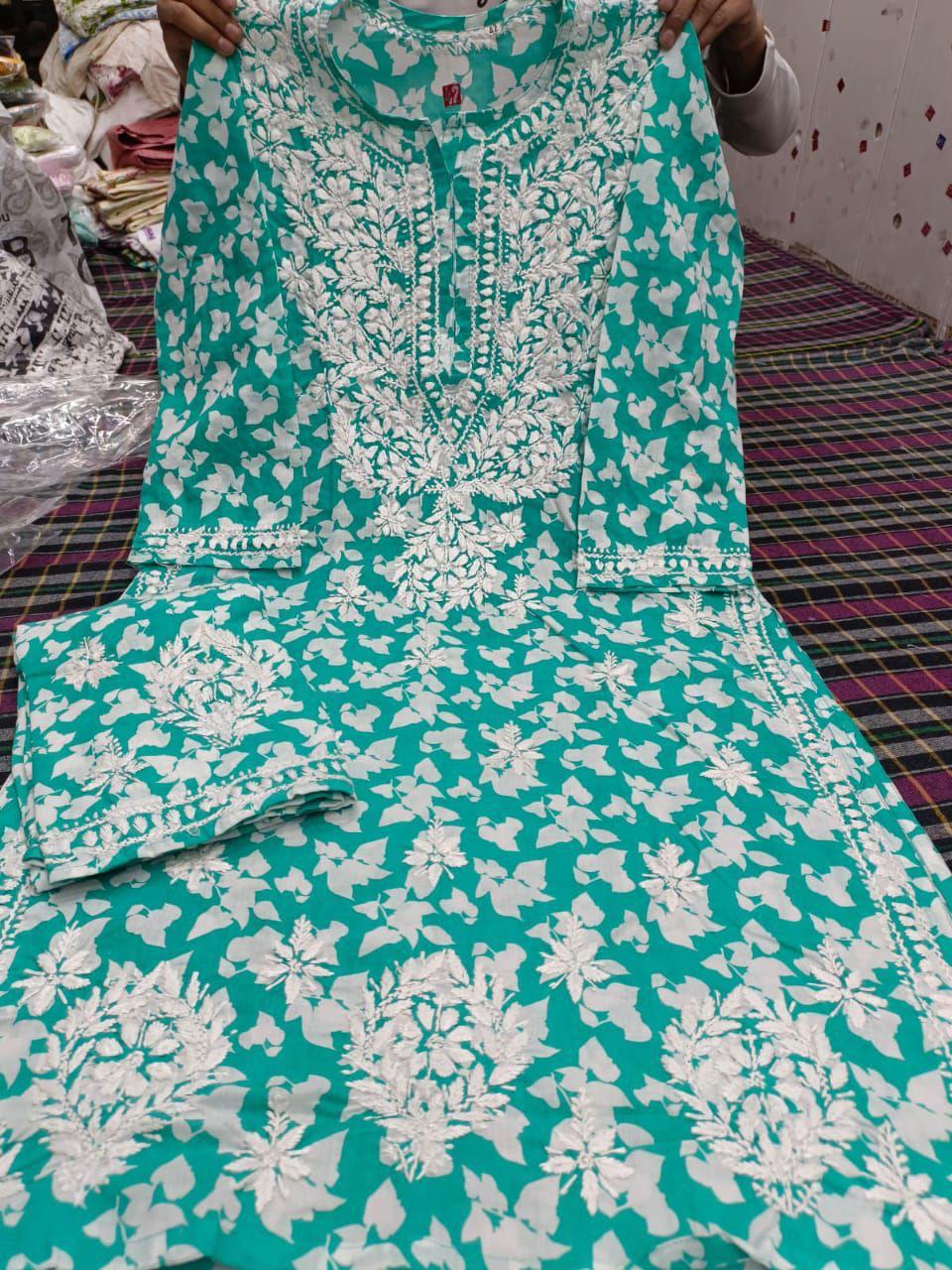 RAMA Cotton Blend Women's Regular Kurta Set