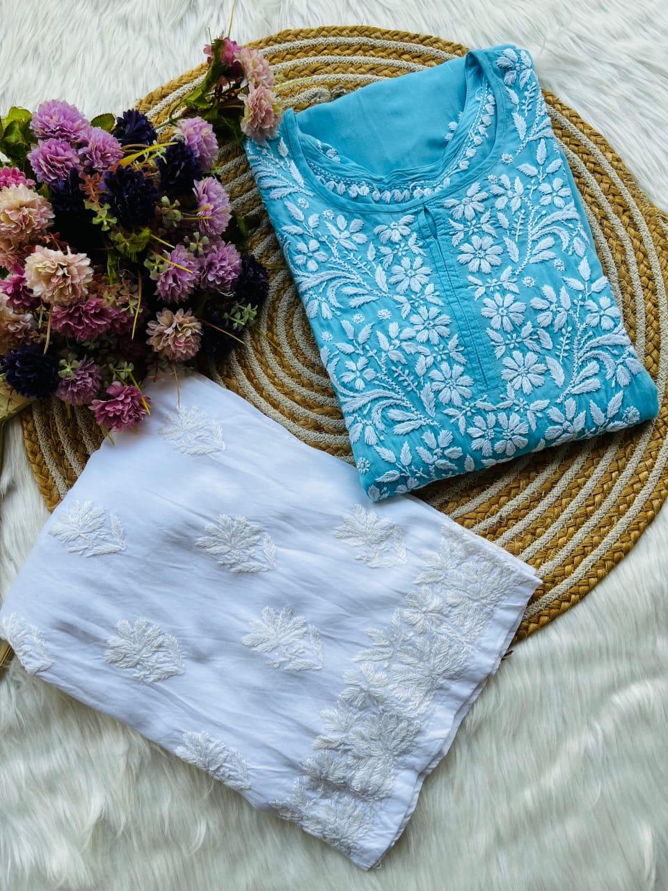 Firoji Primum Rayon Kurti And Thick cotton Plazo Set For Women