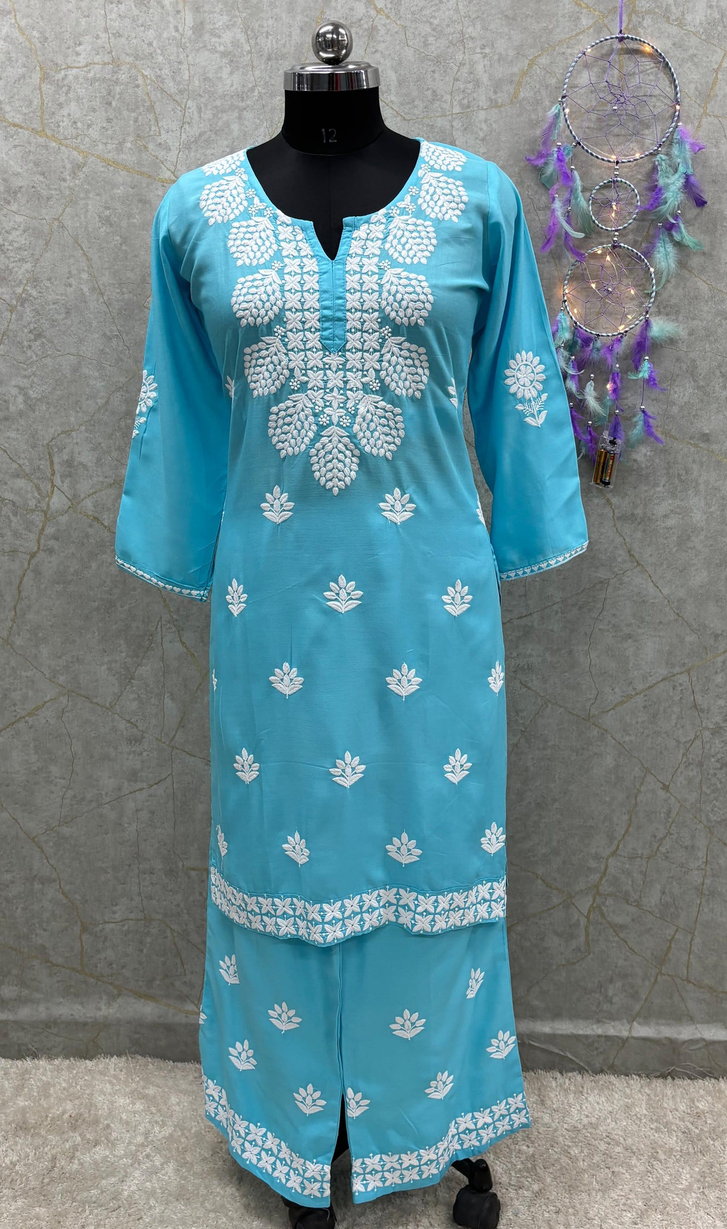 FIROJI kurti and plazzo set