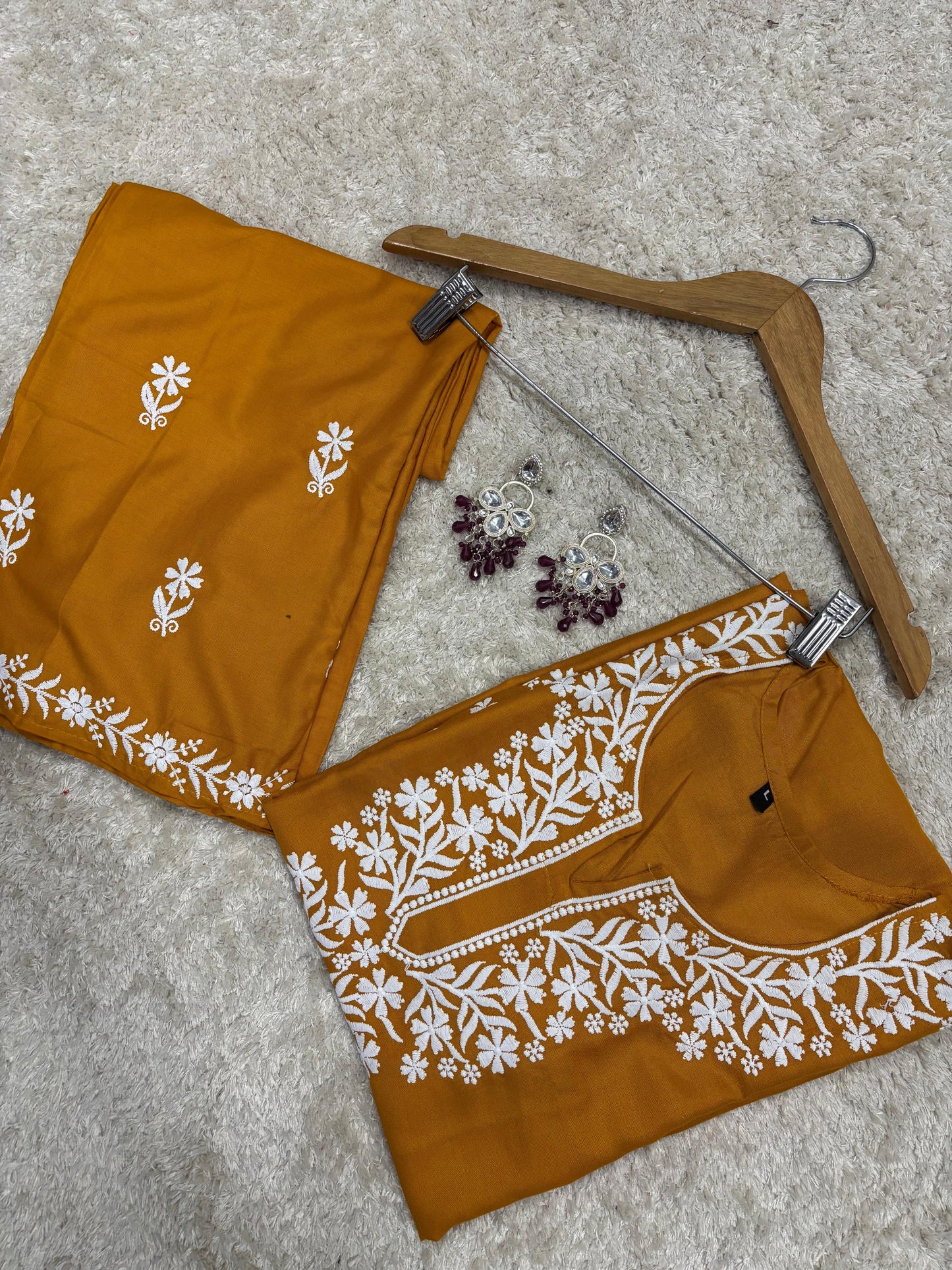 MUSTER Chikankari Kurti Set online at best price