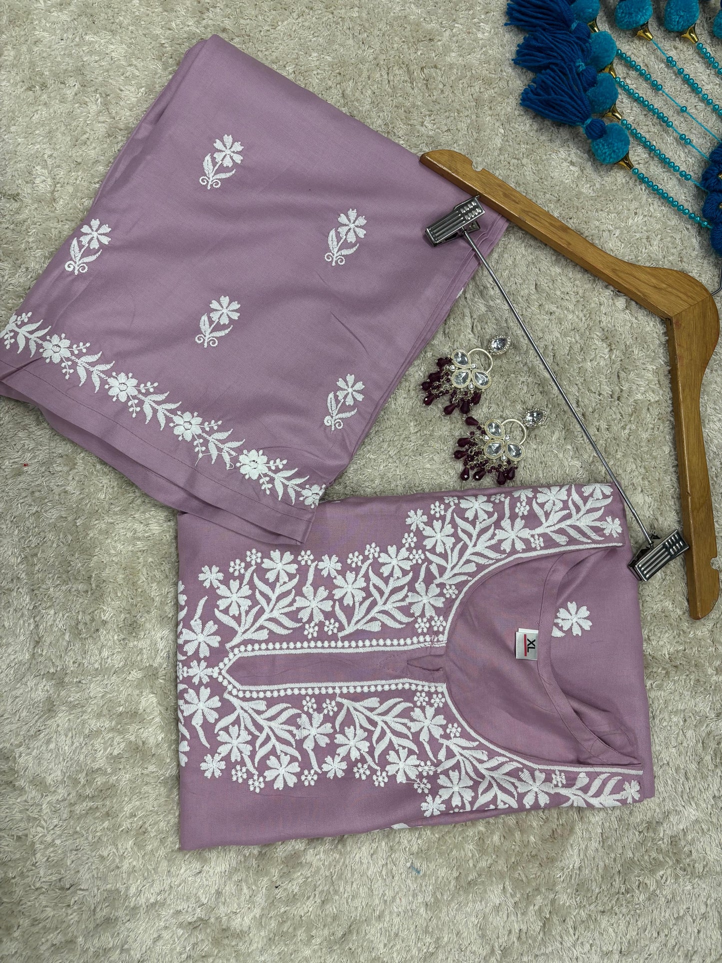 PYAZI Chikankari Kurti Set online at best price