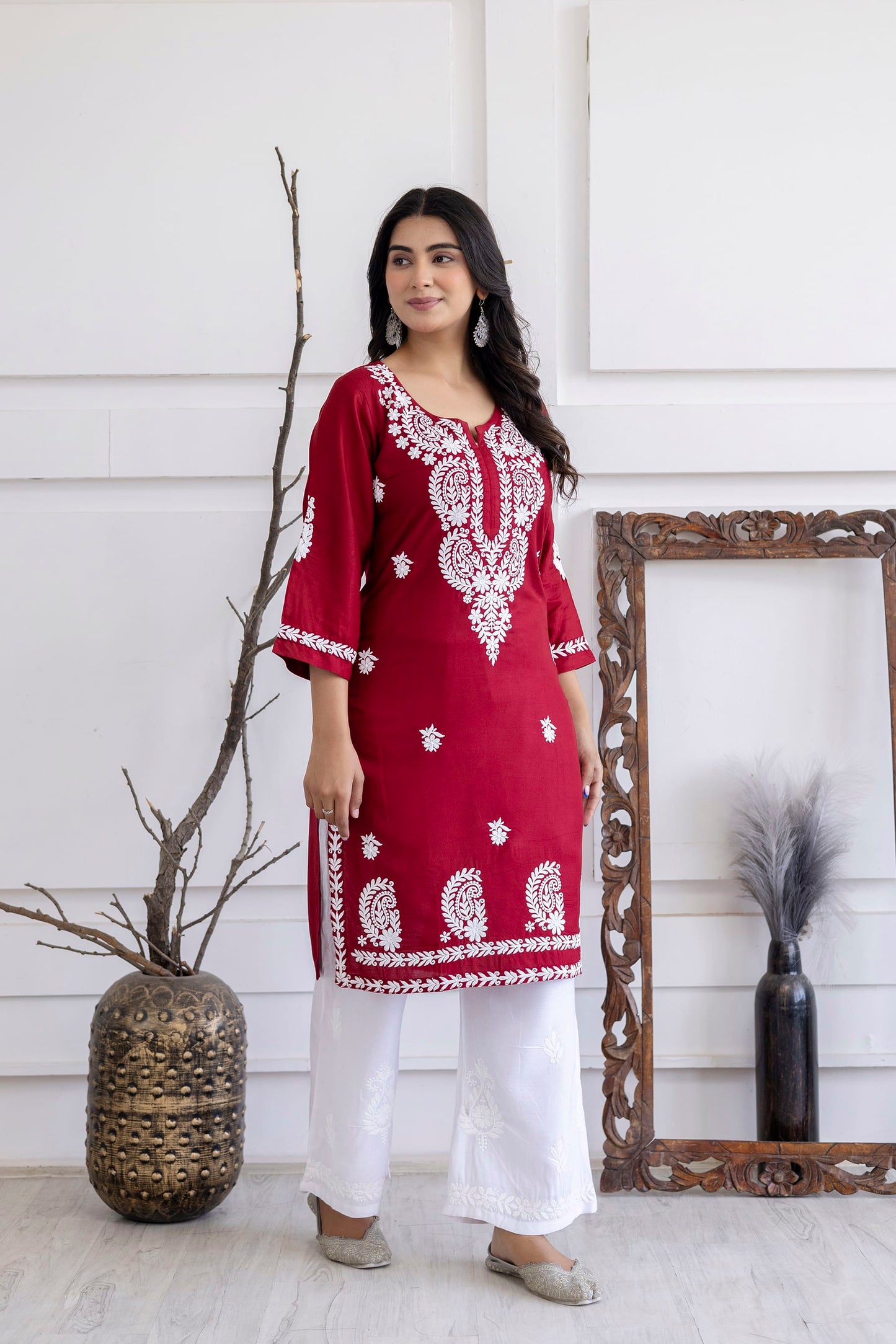 MAROON Trendy Fashionable kurtis