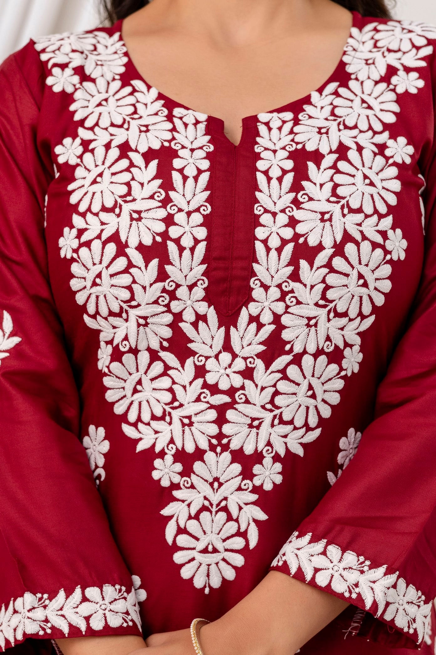 MAROON Trendy Kurti Set For Women.