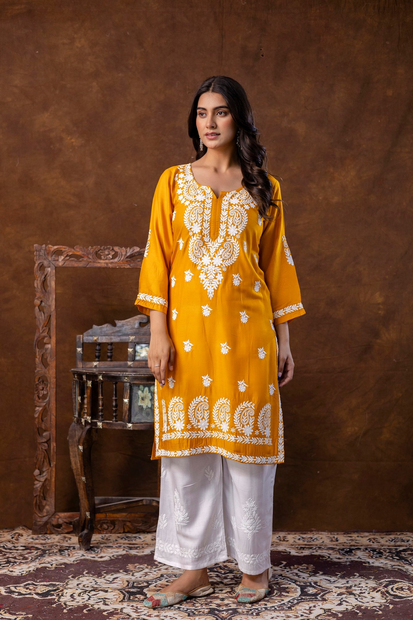 YELLOW Trendy Fashionable kurtis
