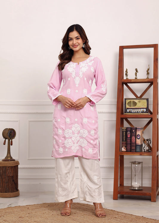 BABY PINK Ladies Kurti Set - Buy Ladies Kurti Set online in India