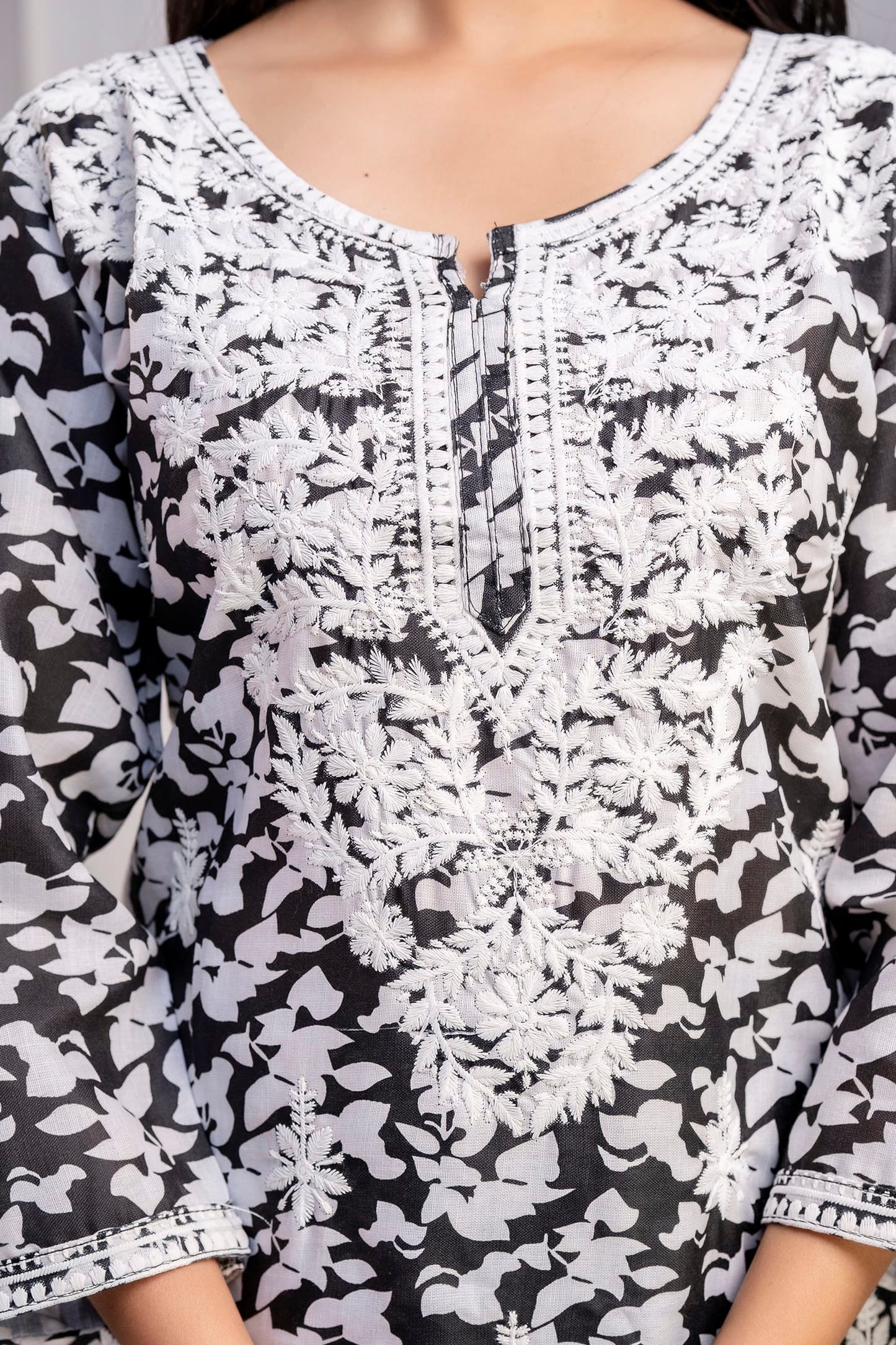 BLACK Beautiful Two Peice Cotton Set