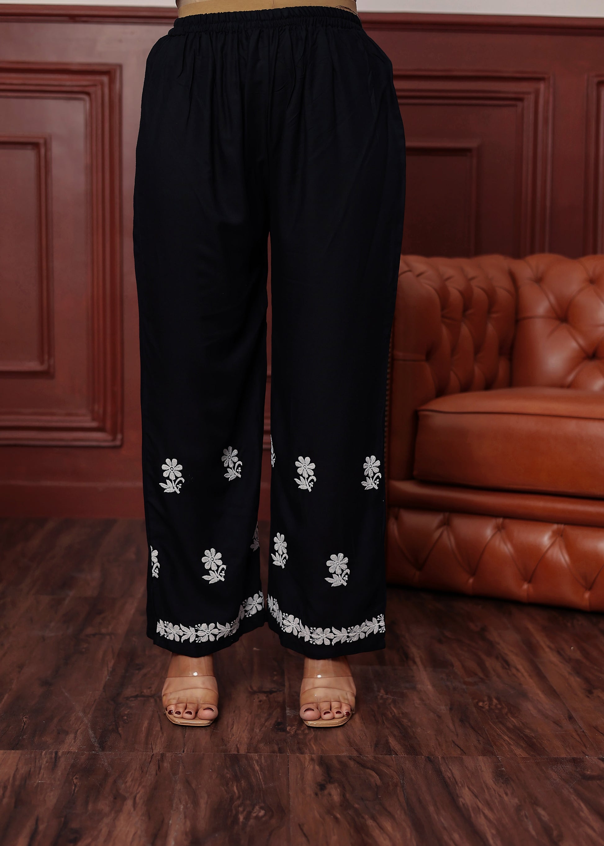BLACK New colours in our best seller chikankari Plazzo set