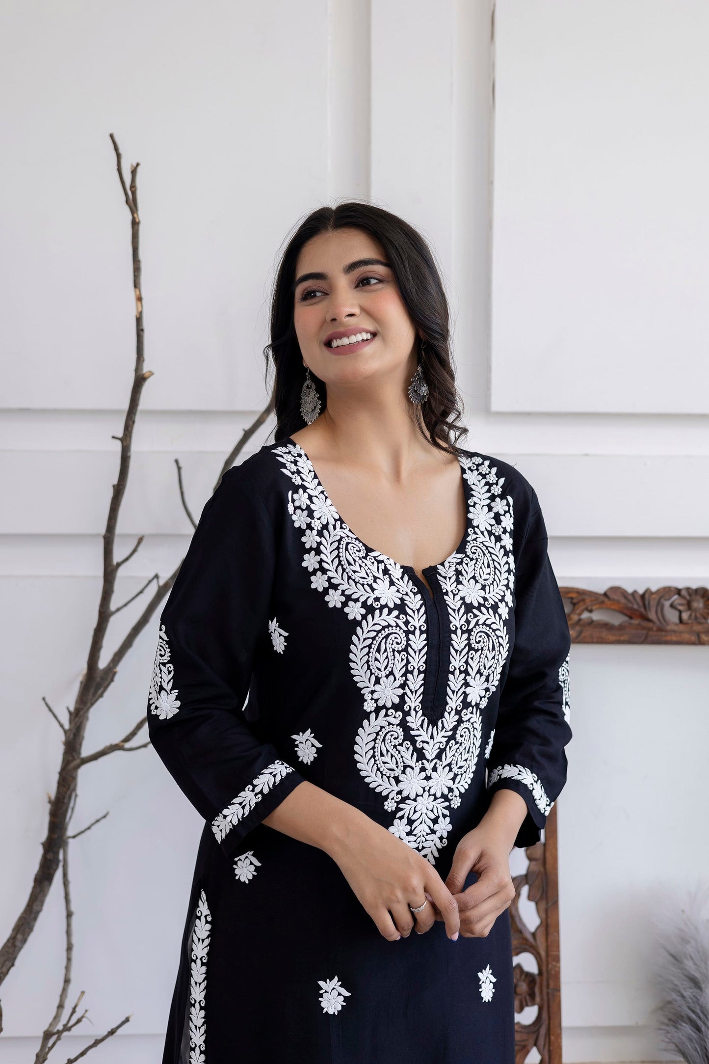 BLACK Trendy Fashionable kurtis