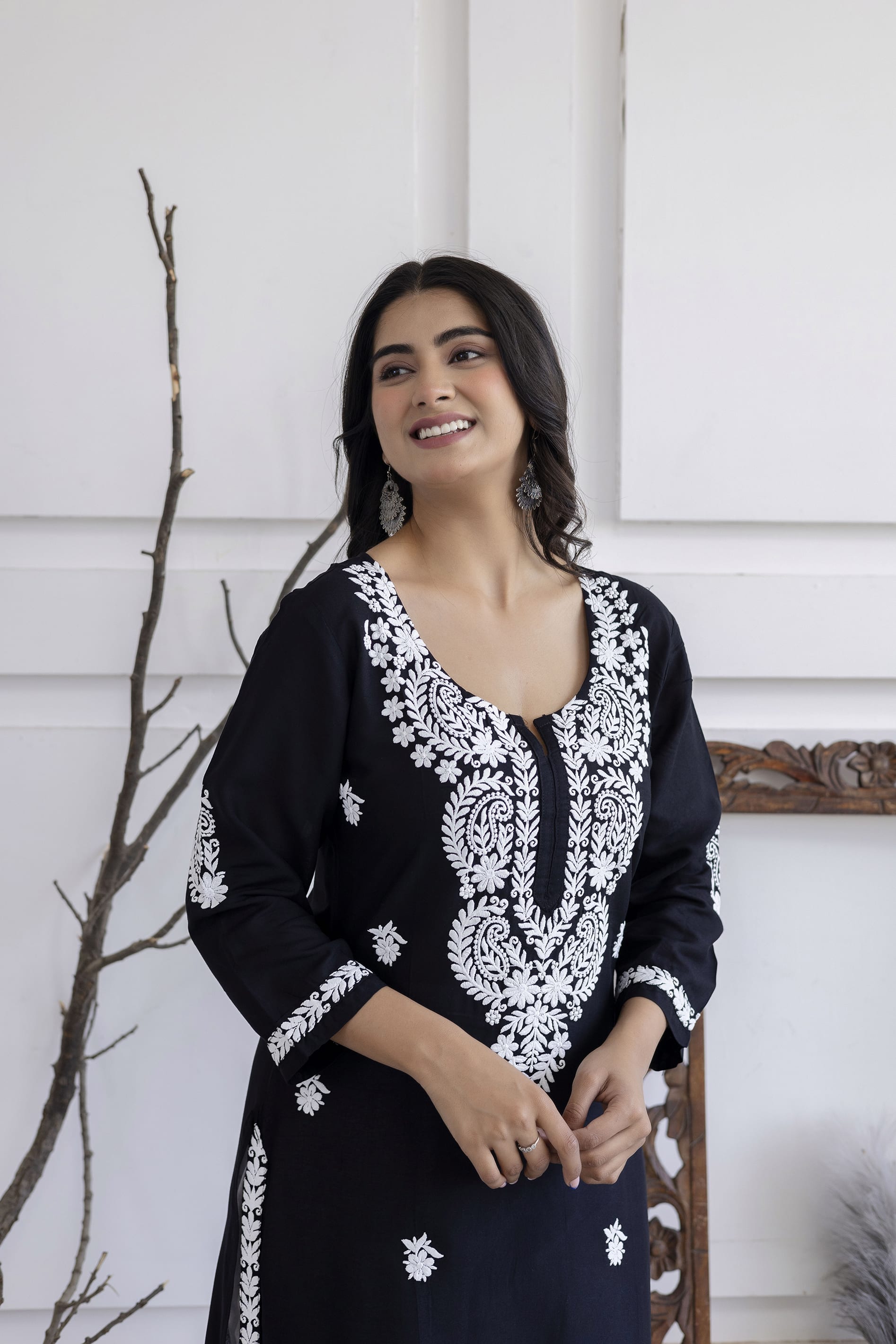 BLACK Trendy Fashionable kurtis