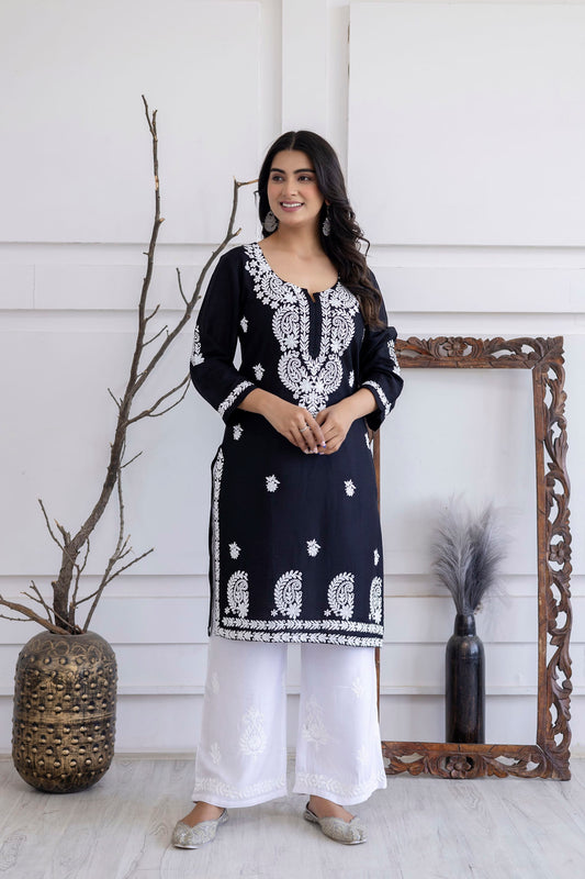 BLACK Trendy Fashionable kurtis