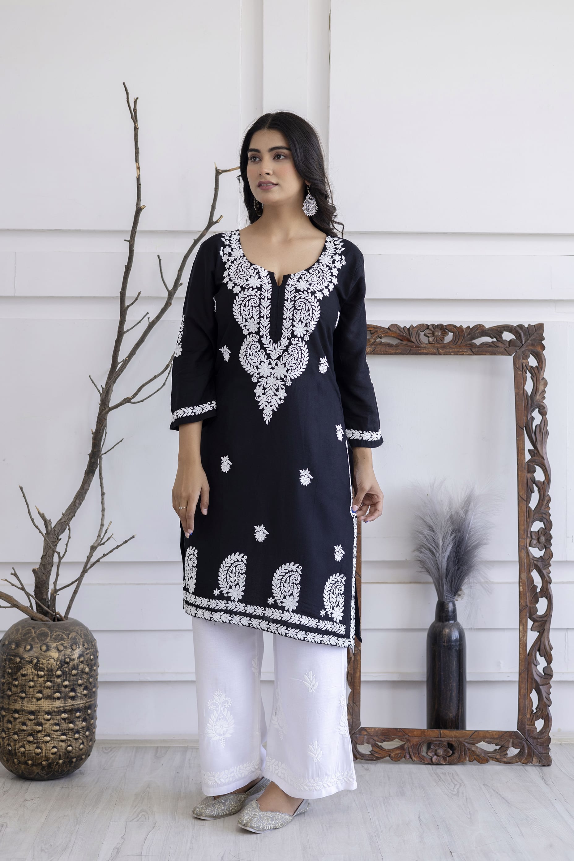 BLACK Trendy Fashionable kurtis