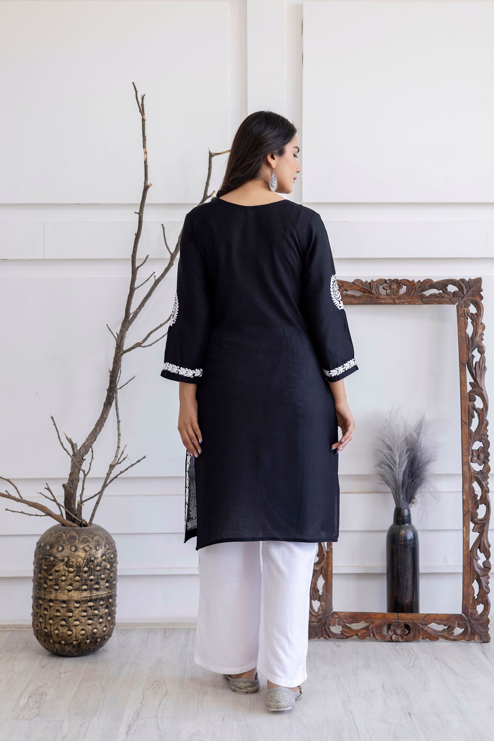 BLACK Trendy Fashionable kurtis