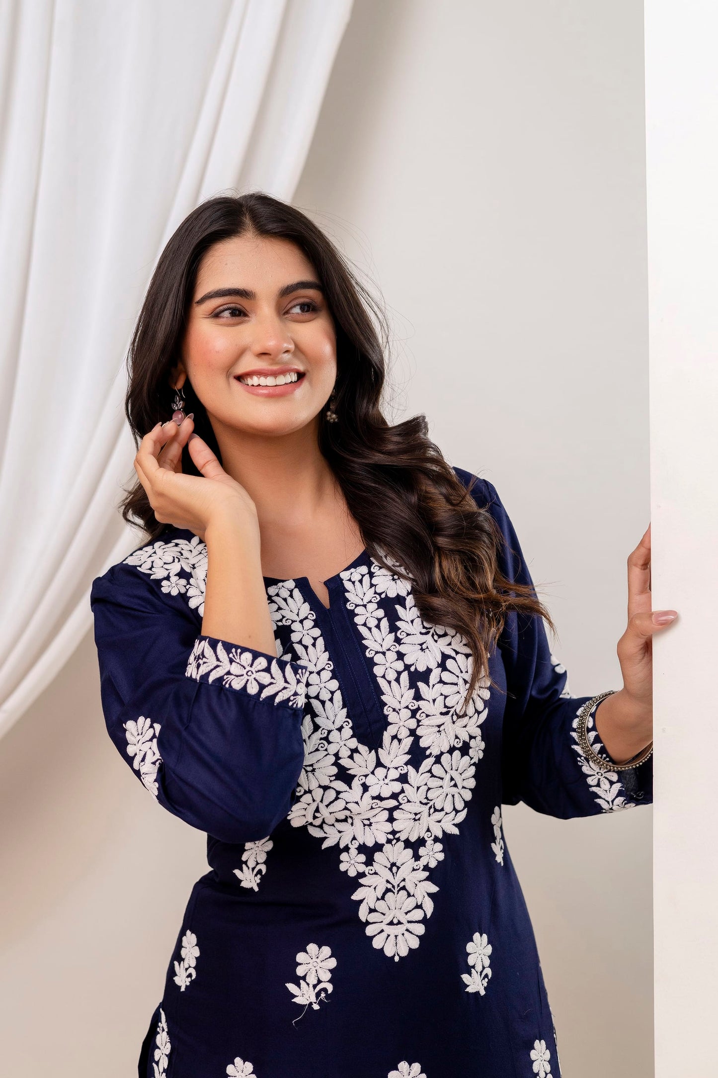 BLUE Trendy Kurti Set For Women.