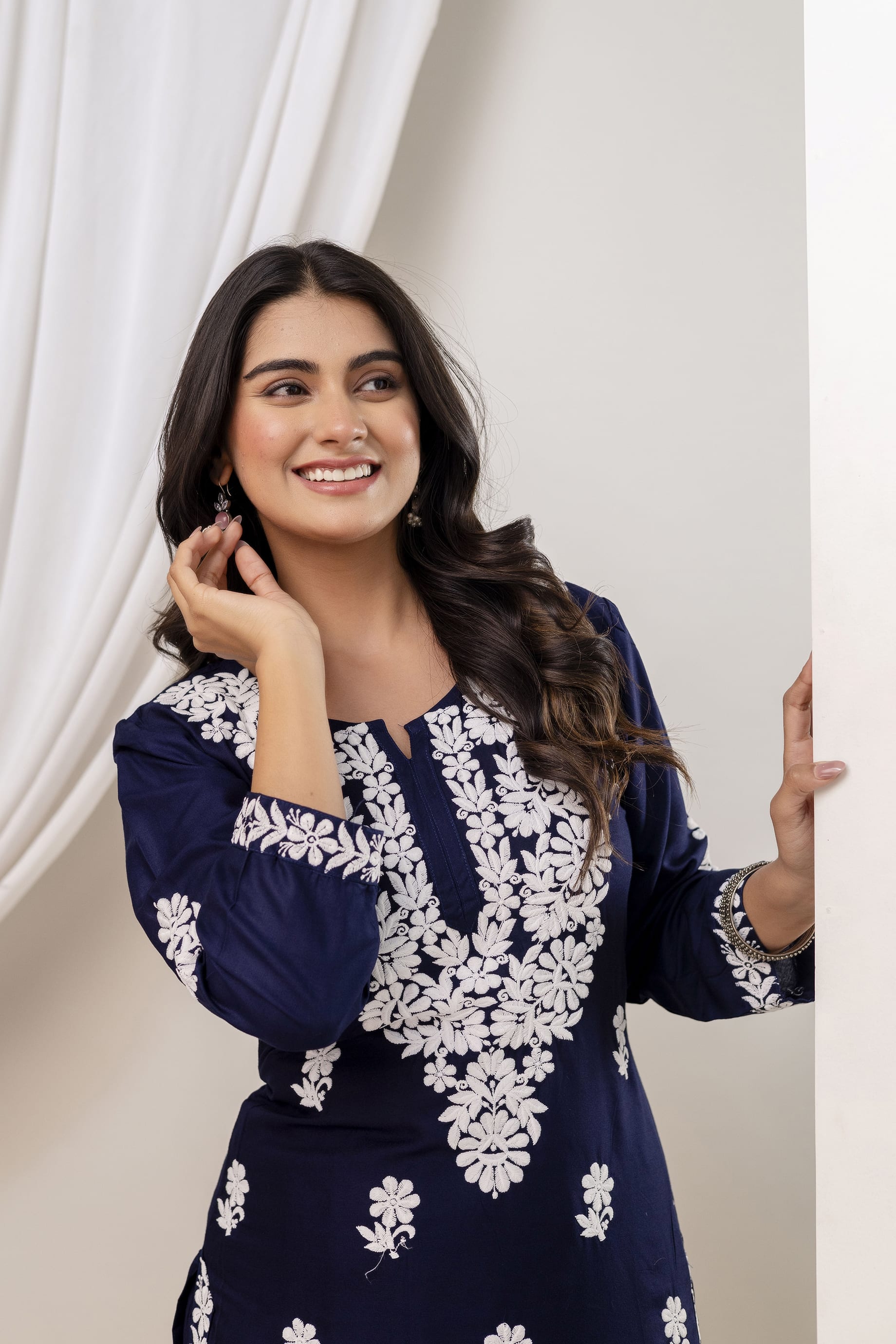 BLUE Trendy Kurti Set For Women.