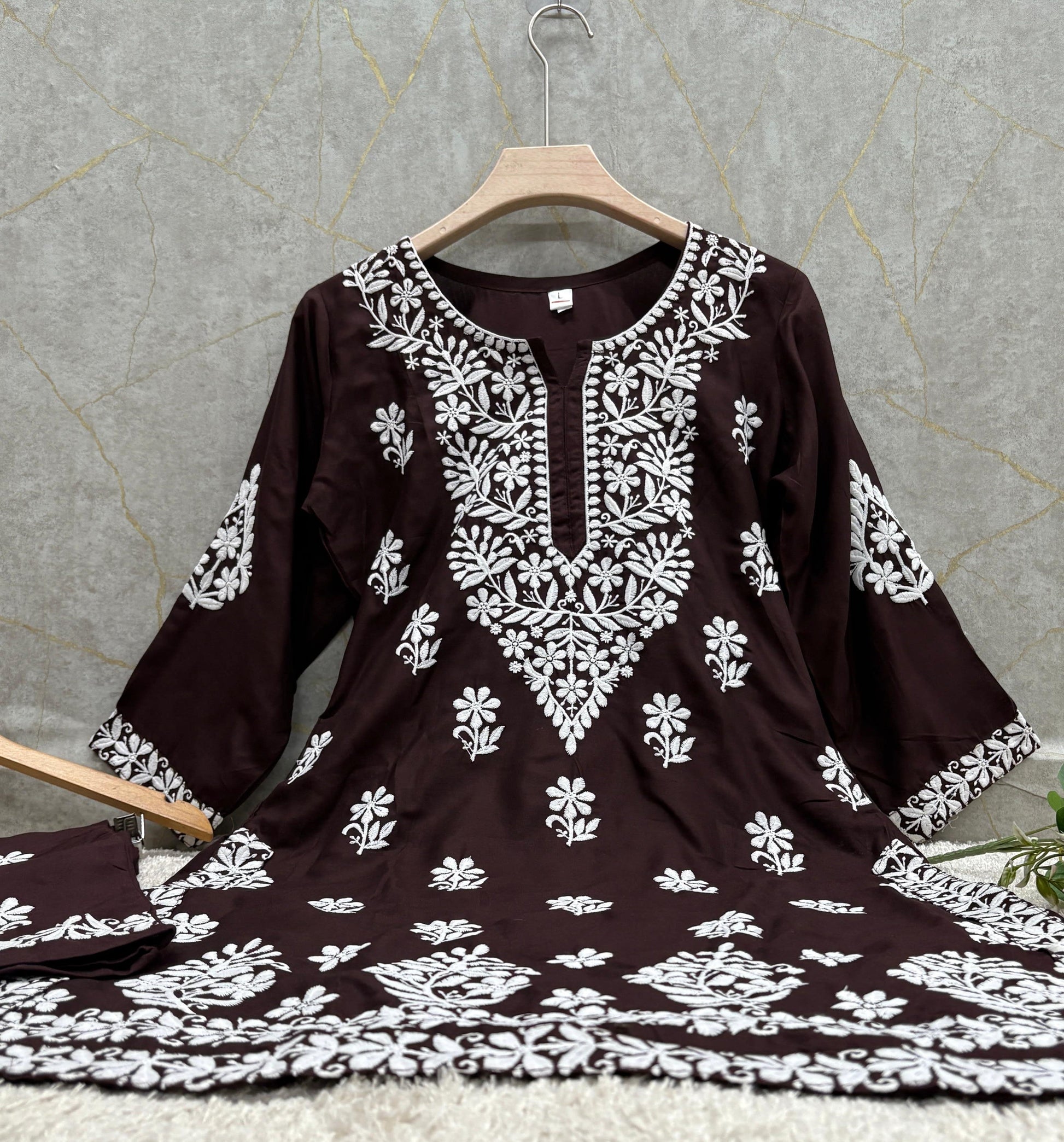 COFEE Chikankari Kurti Set Online At Best Price For Women