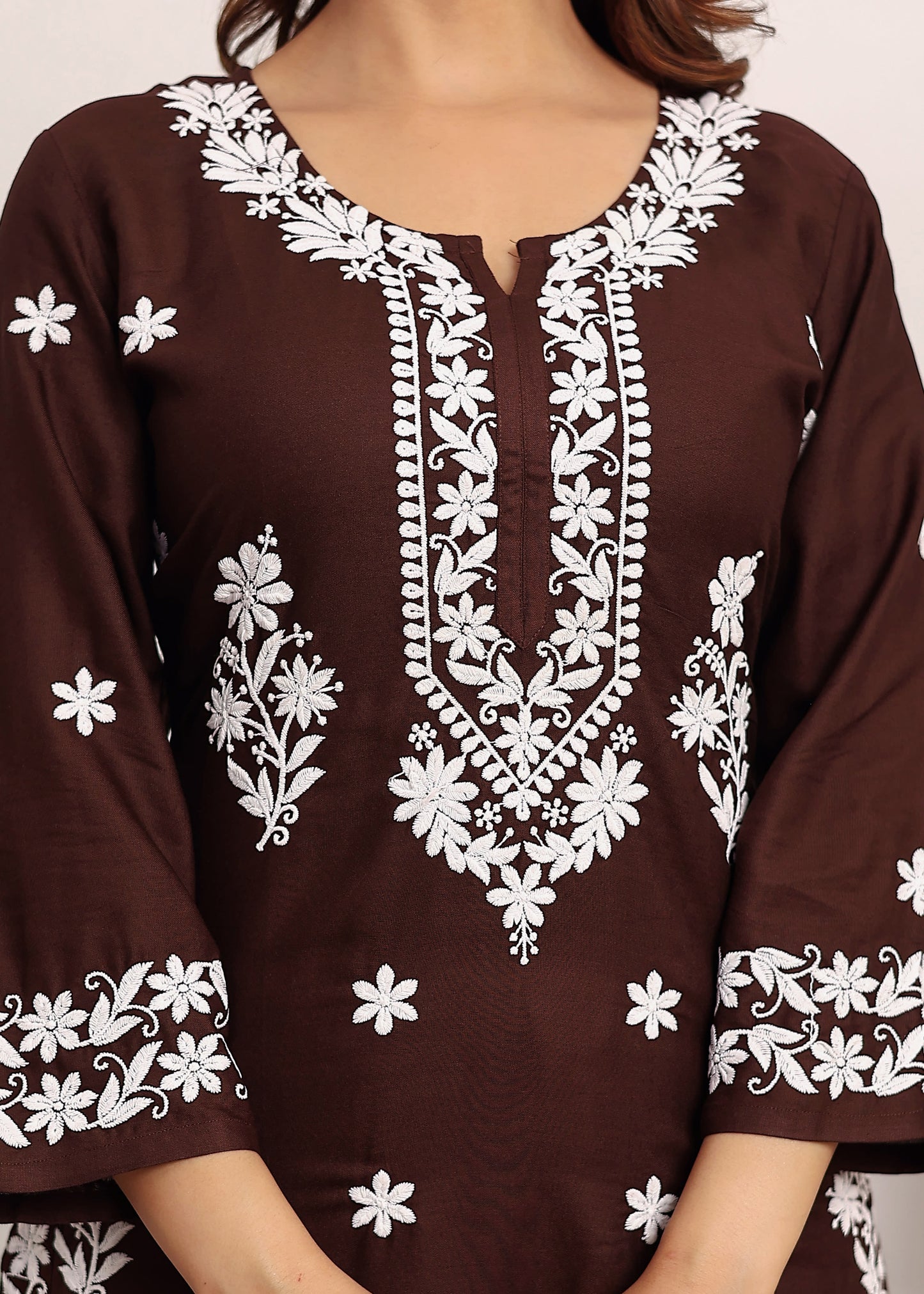 COFEE Premium Rayon Kurti Plazo Set