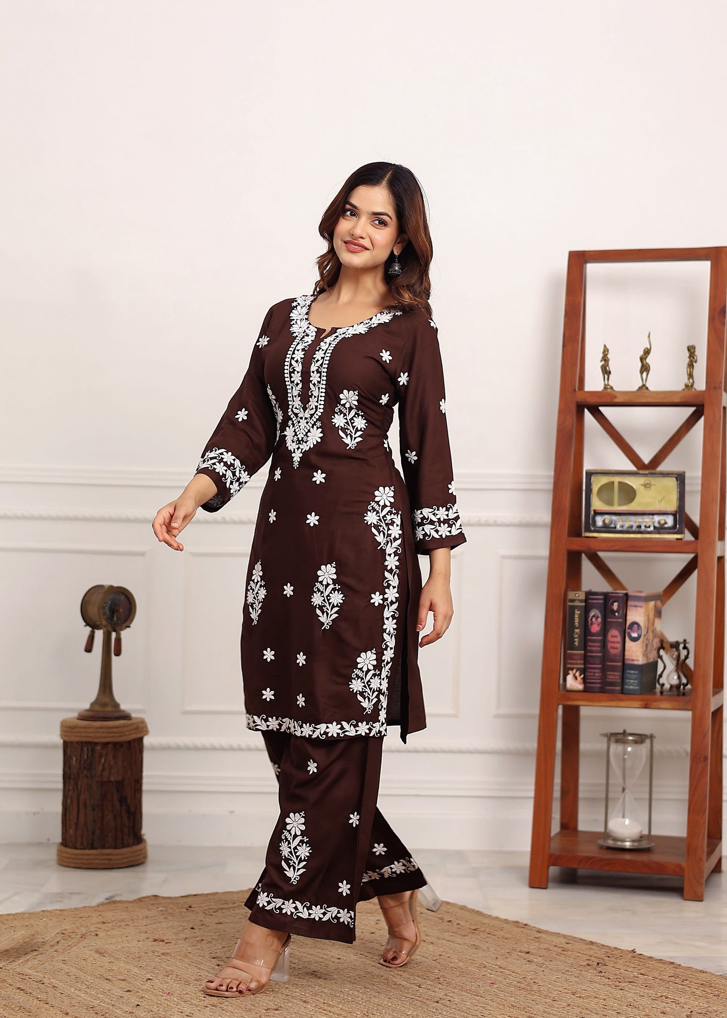 COFEE Premium Rayon Kurti Plazo Set