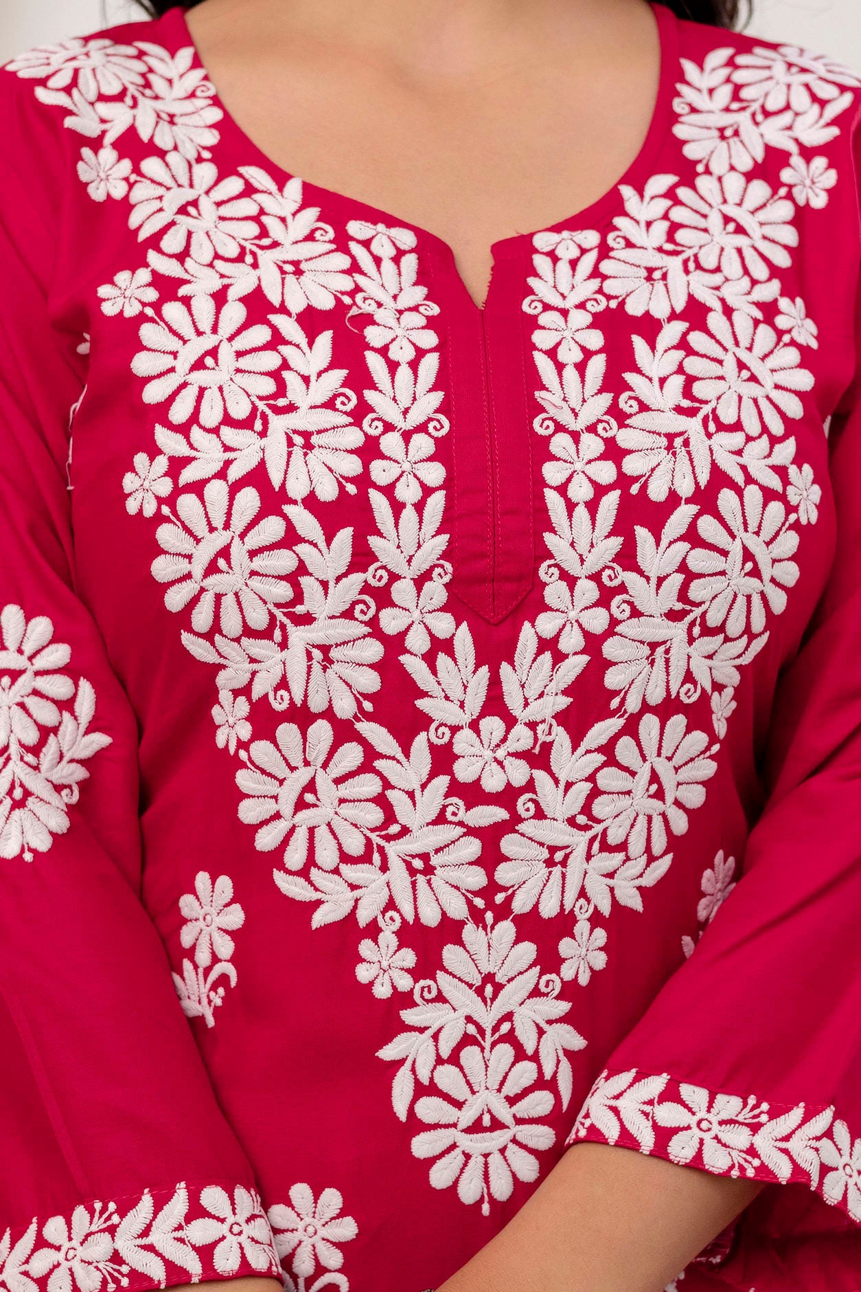 DARK PINK Trendy Kurti Set For Women.