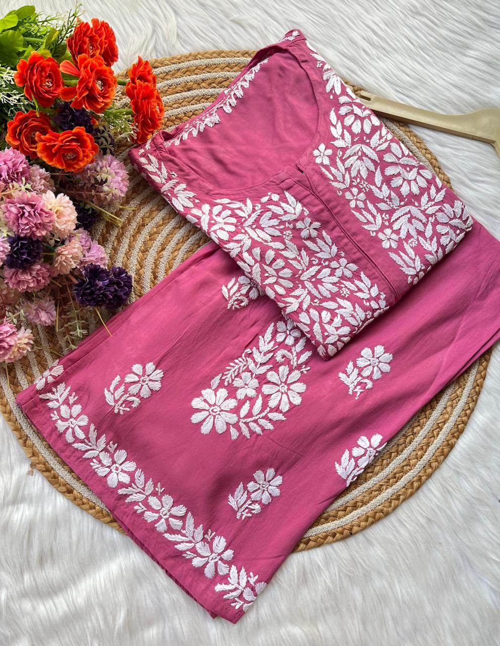 DARK PINK *Premium Reyon Co-ord set*