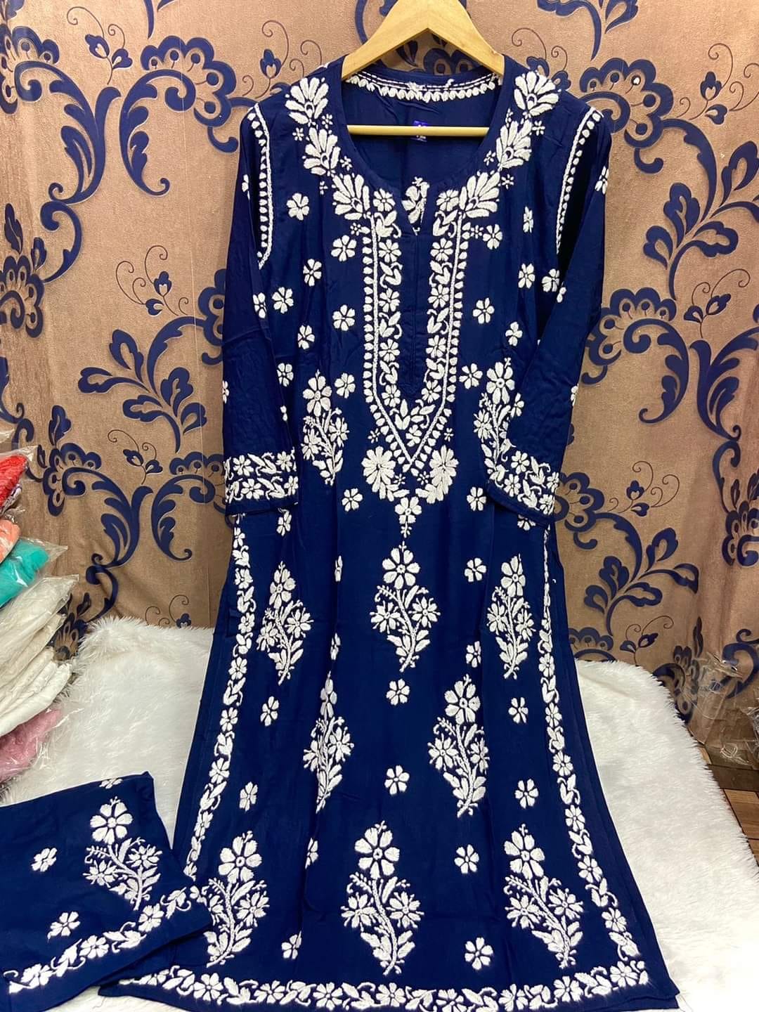 BLUE Modal Two Piece Set For Women