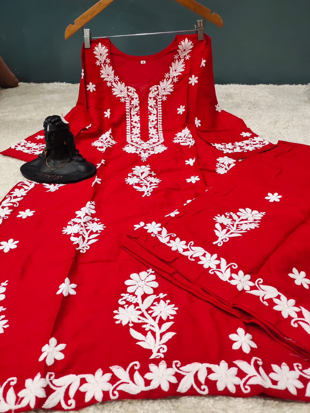 RED Modal Two Piece Set For Women