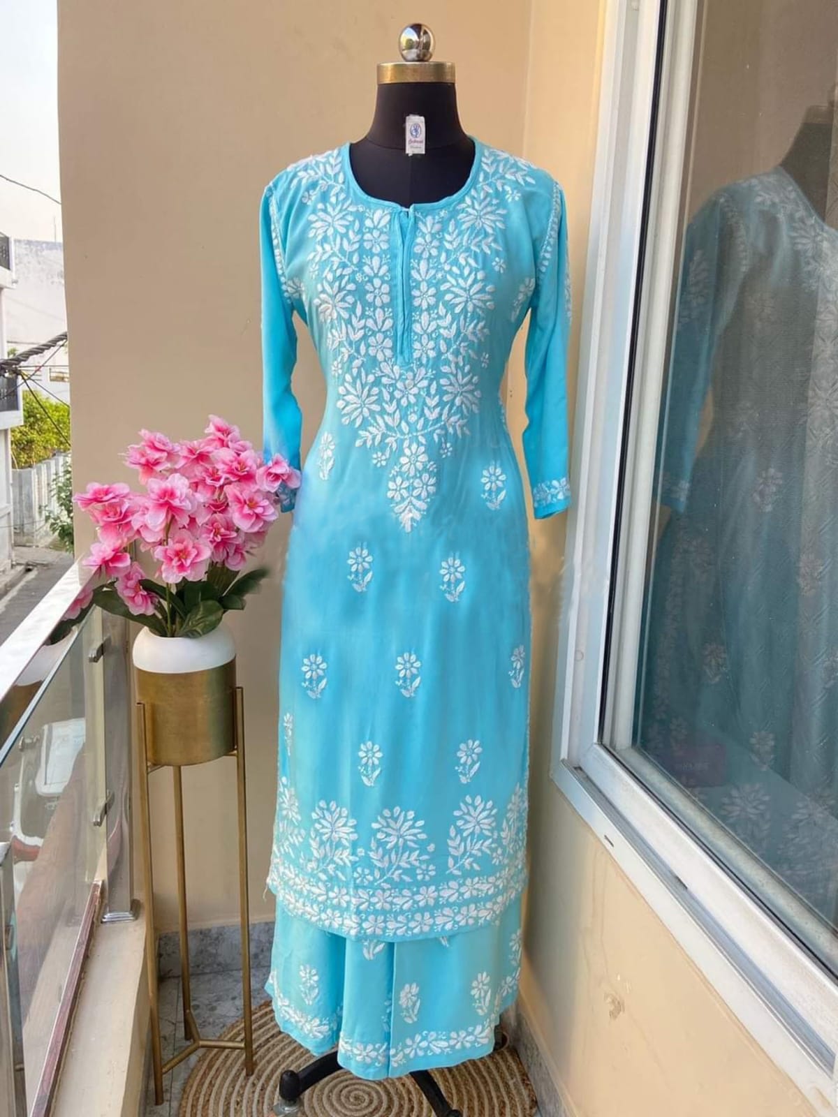 Firoji  Chikankari Kurtis For Women