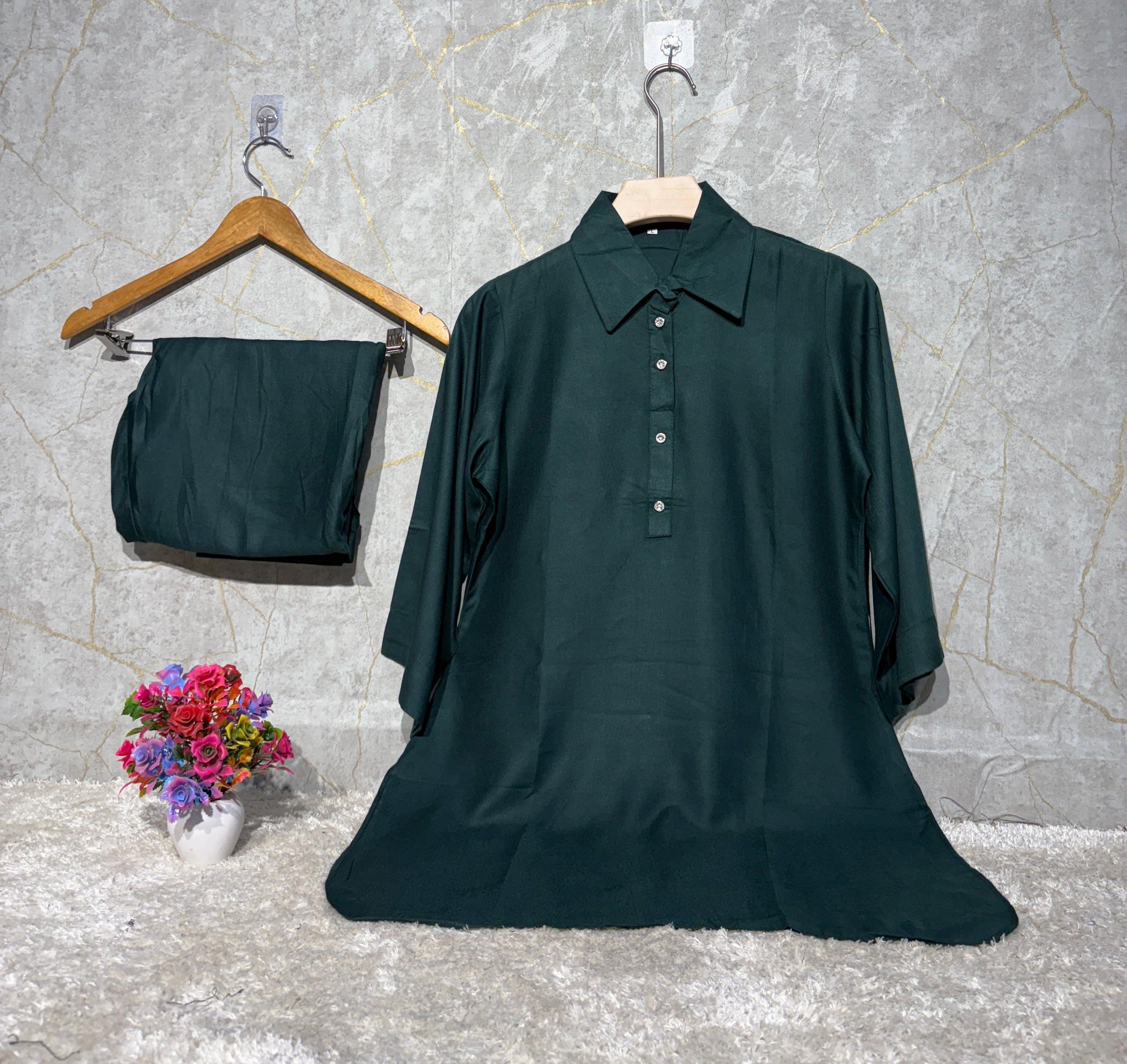 Green Premium Co-Ord Set For Women