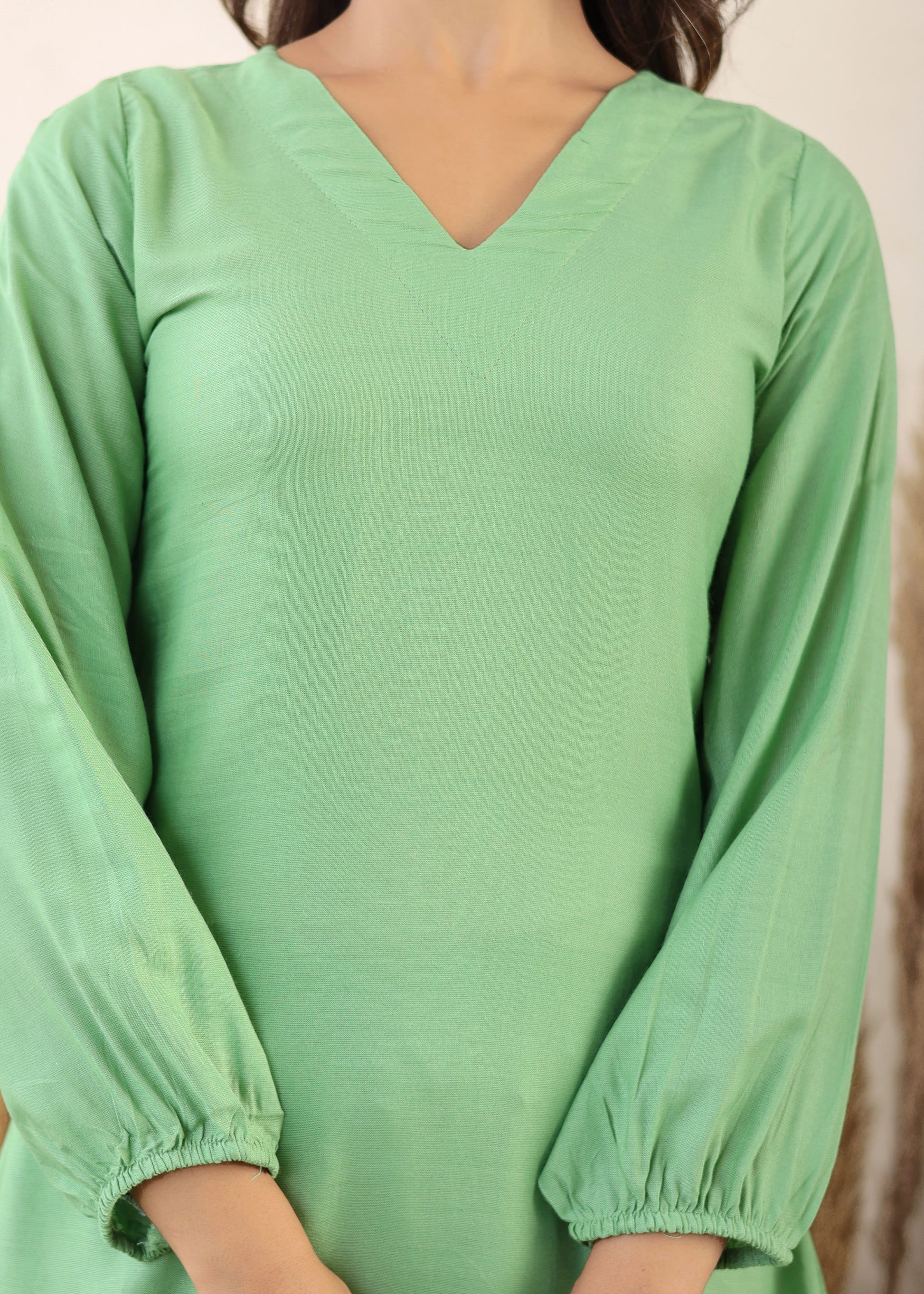 Pista Rayon Chikankari Kurta Palazzo Set  For Women