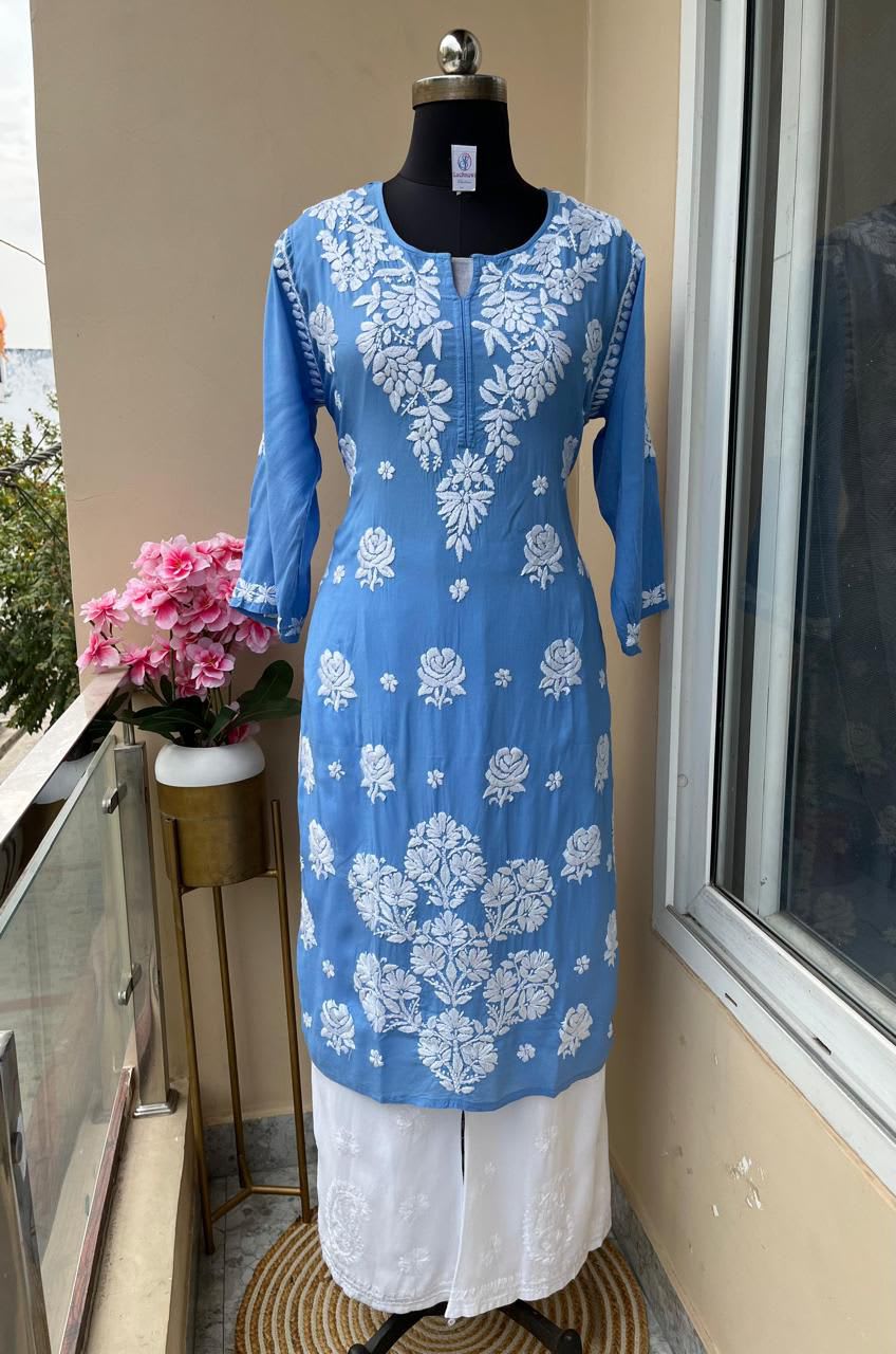 Dark Sky Kurta Set With Plazzo For Women