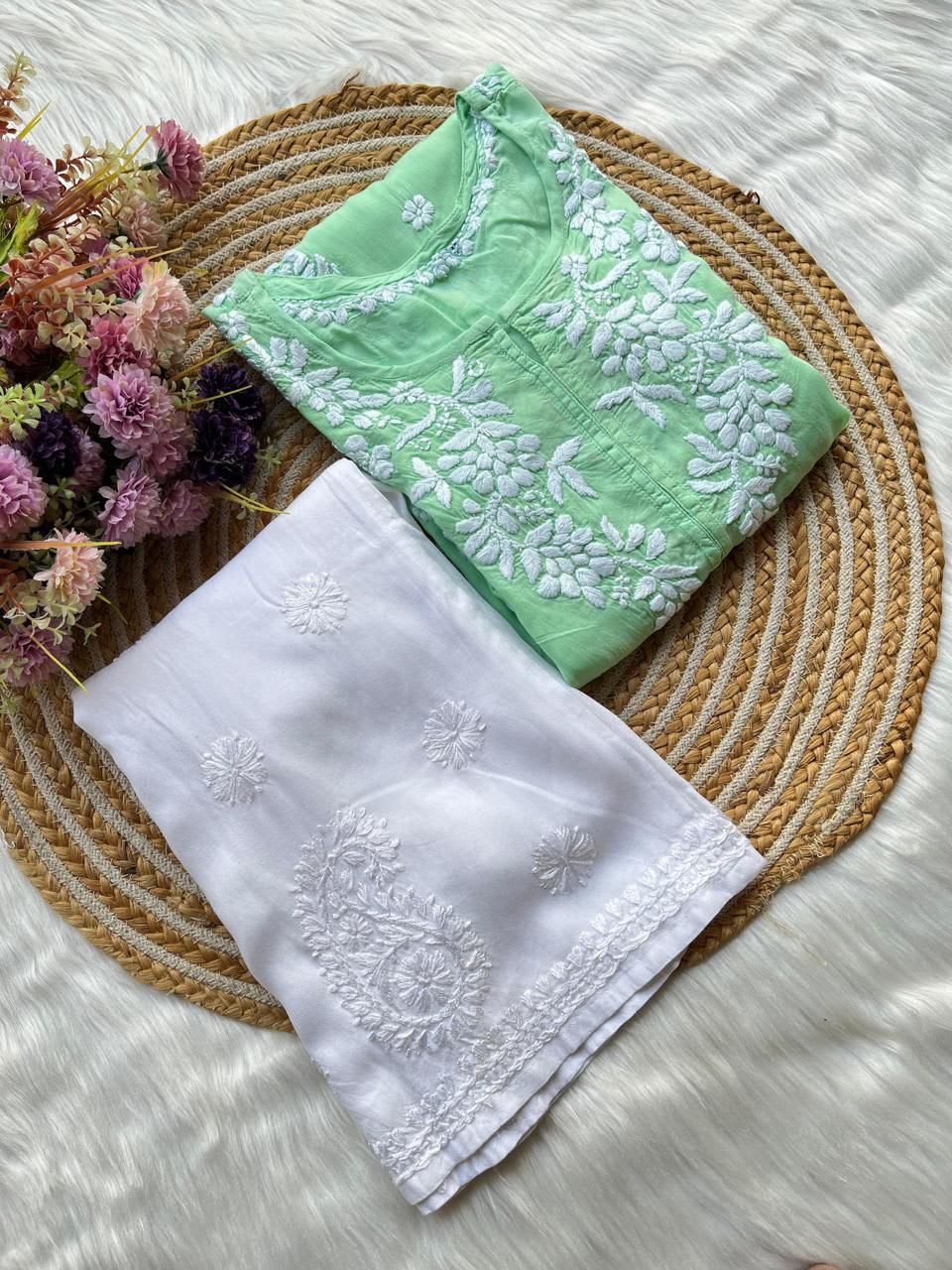 Pista Kurta Set With Plazzo For Women