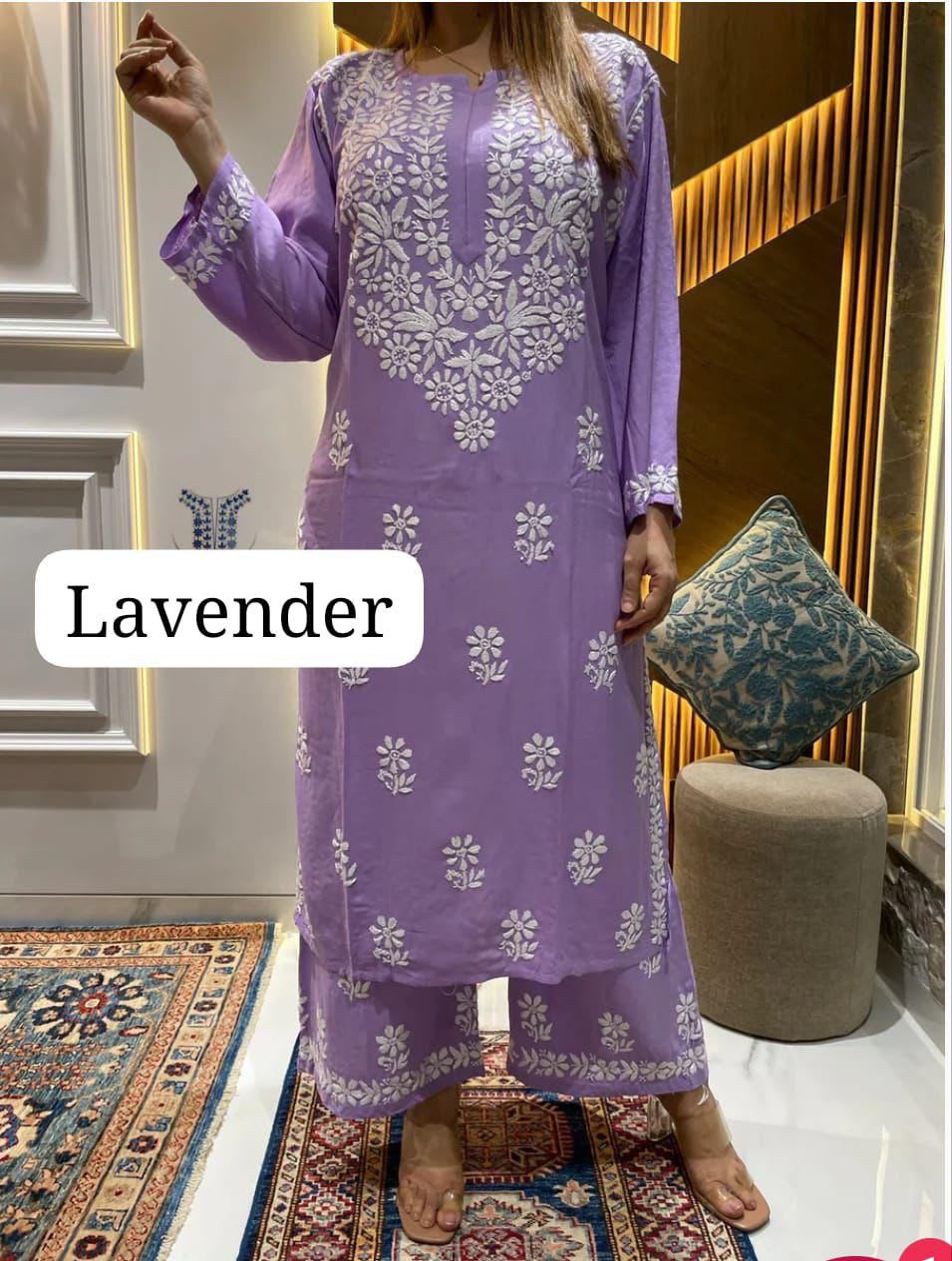 Light Purple  Regular Kurta Set For Women