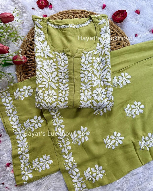 Mehndi  Regular Kurta Set For Women