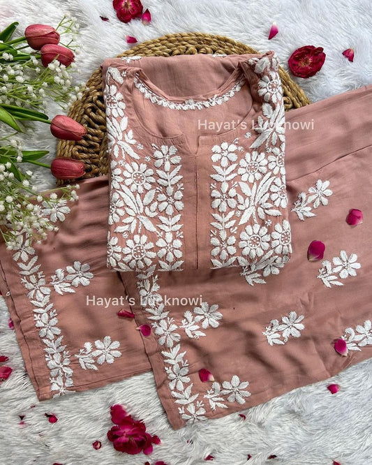 Misty Rose  Regular Kurta Set For Women