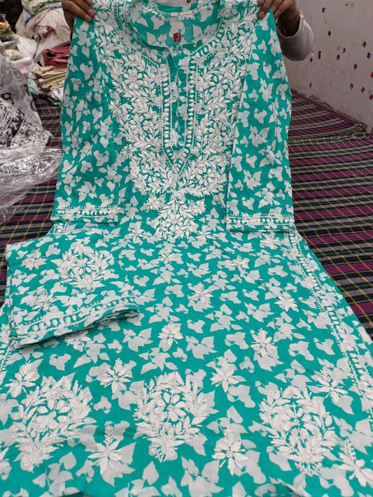 RAMA Cotton Blend Women's Regular Kurta Set