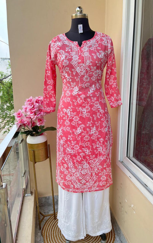 Gajari Rayon Printed Kurti With Plazo Set For Women