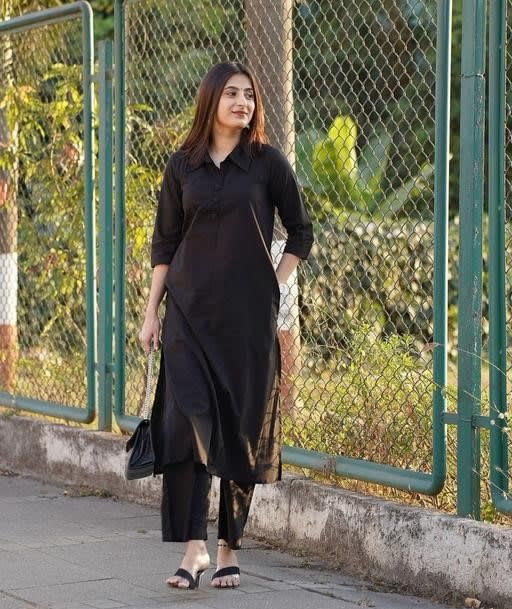 BLACK Pant Suit Set For Women