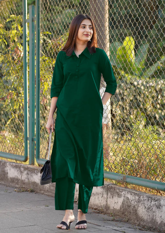 GREEN Pant Suit Set For Women