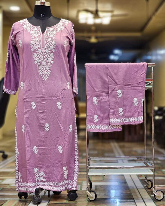PYAZI Chikankari Kurti Set online at best price