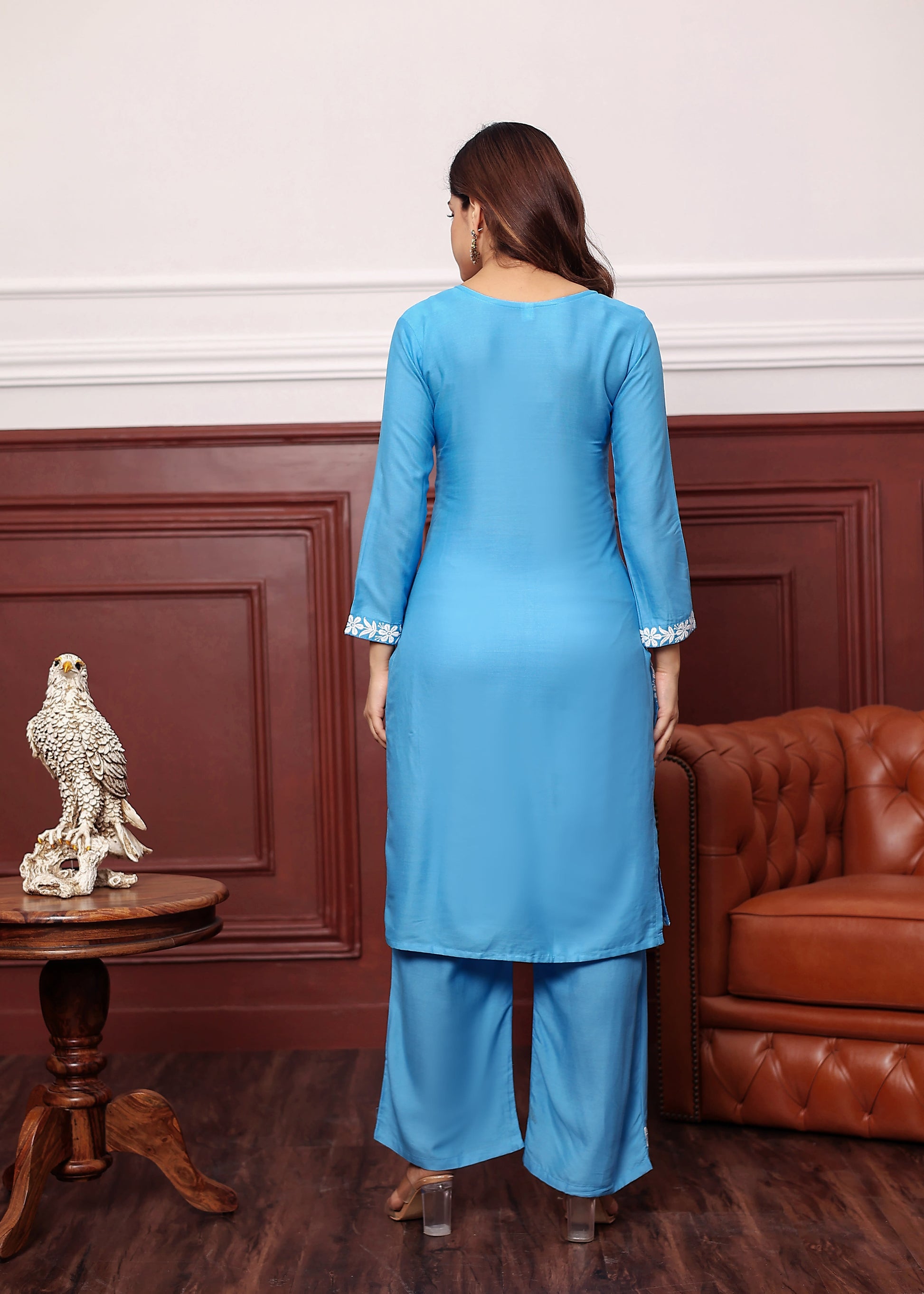 D SKY New colours in our best seller chikankari Plazzo set