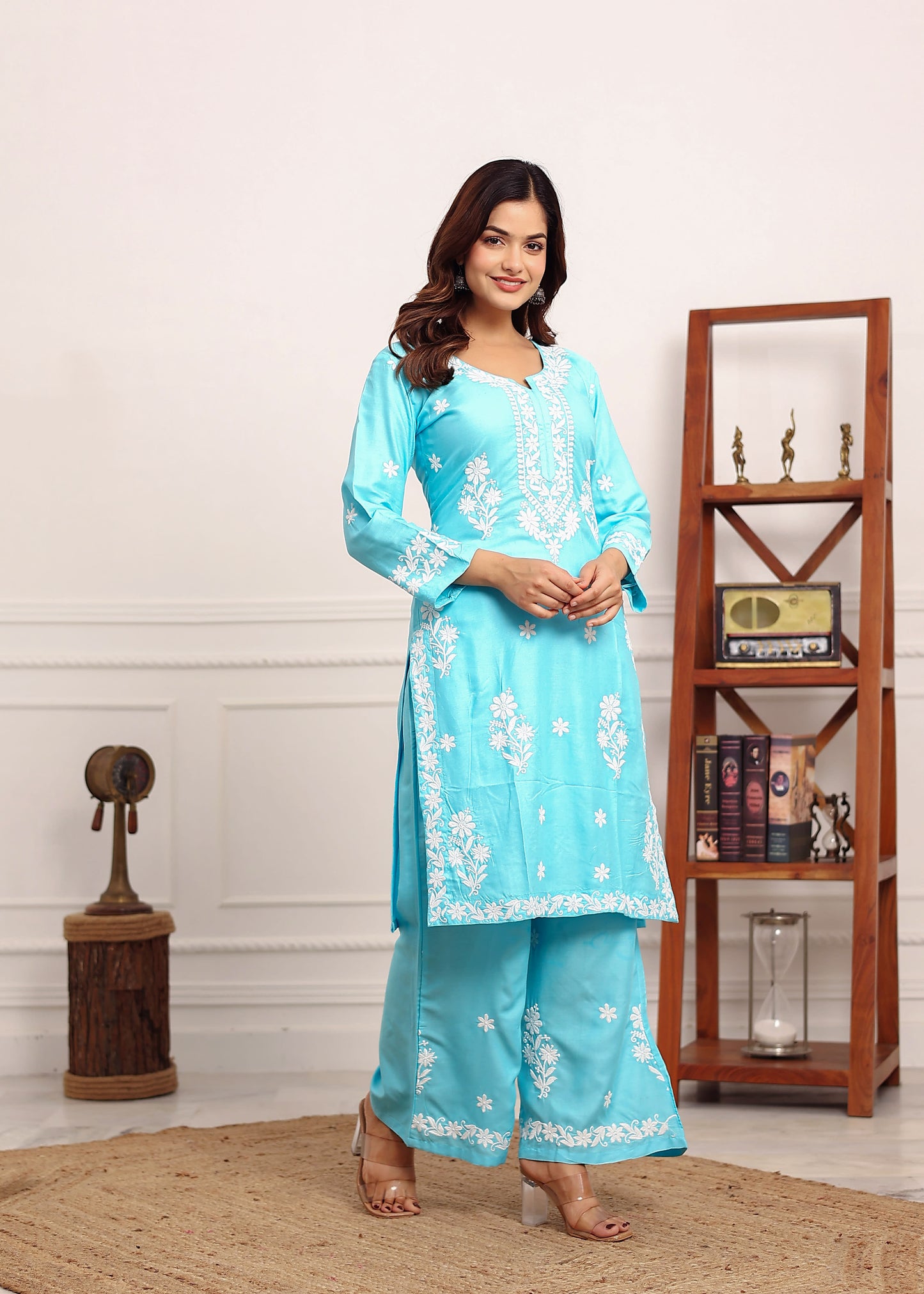 FIROJI Premium Rayon Kurti Plazo Set