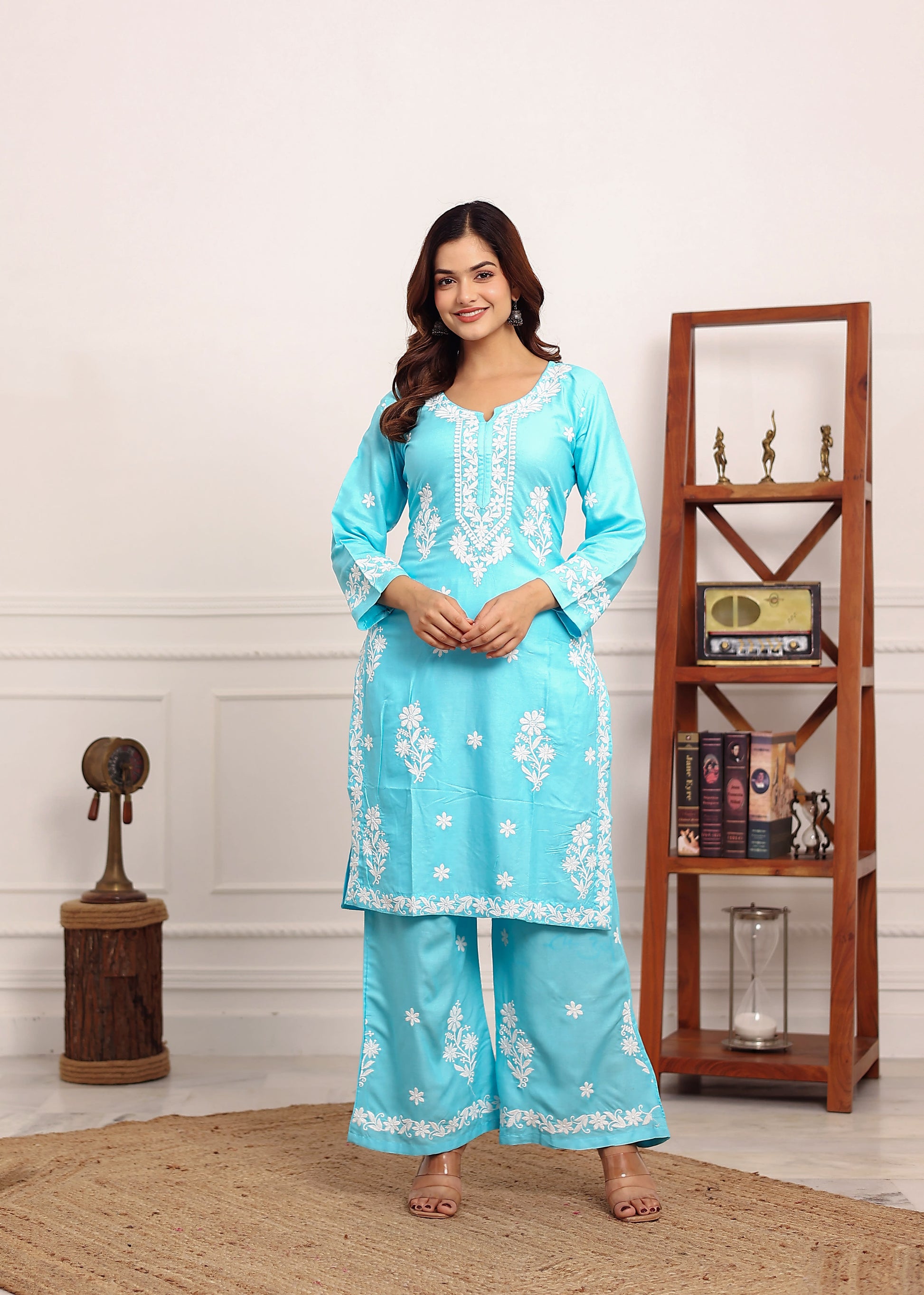 FIROJI Premium Rayon Kurti Plazo Set