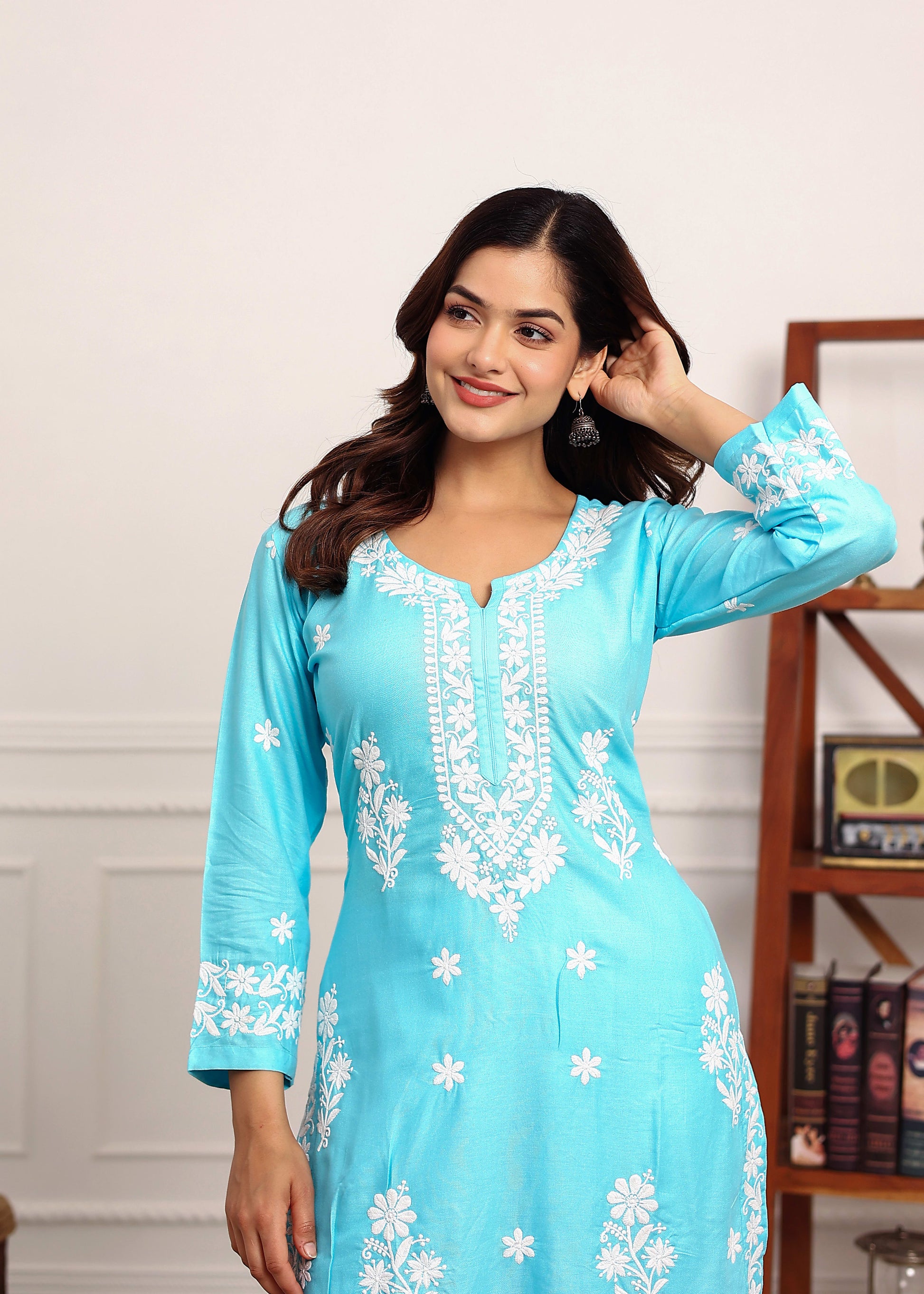 FIROJI Premium Rayon Kurti Plazo Set