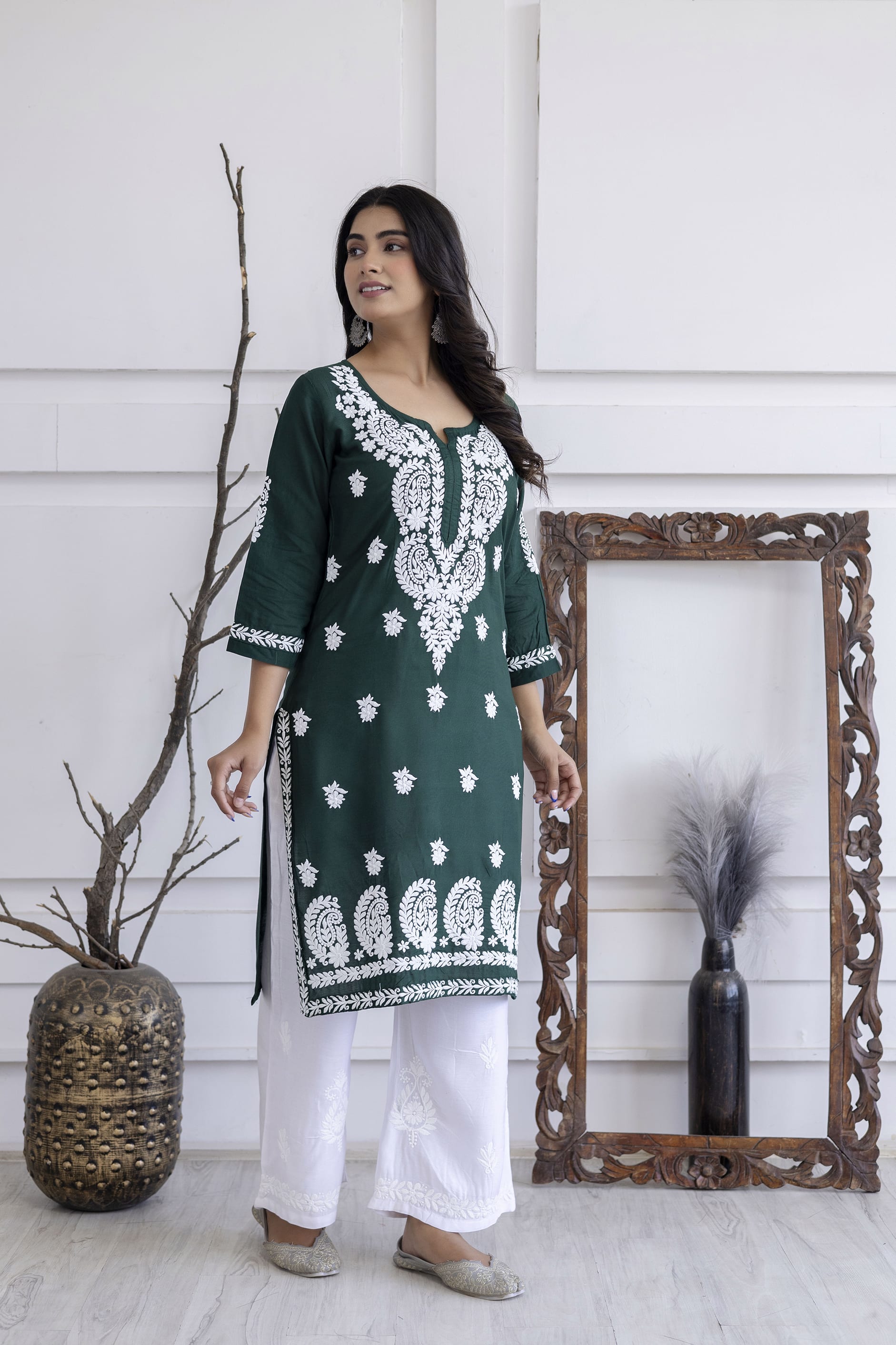 GREEN Trendy Fashionable kurtis