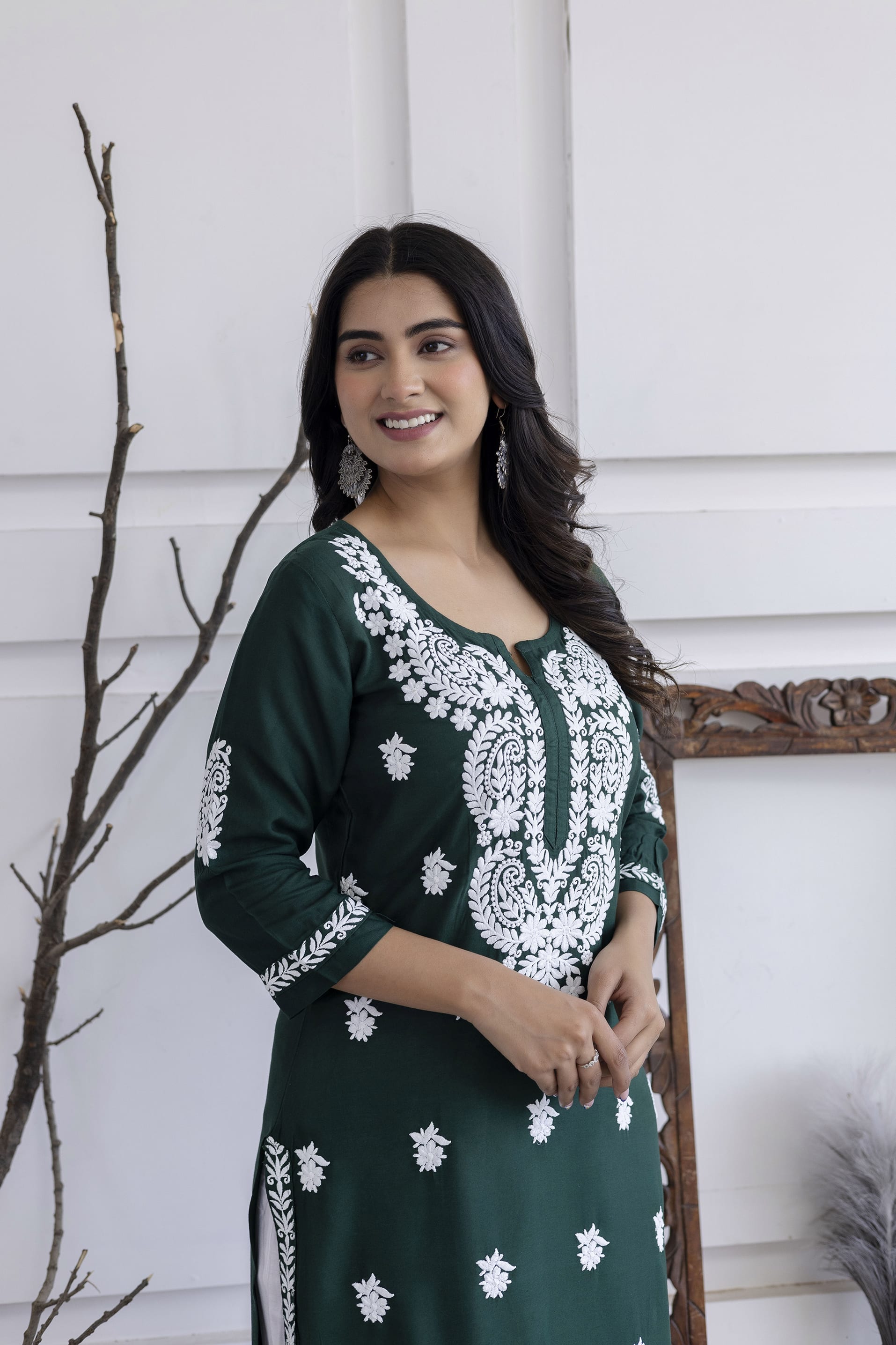 GREEN Trendy Fashionable kurtis